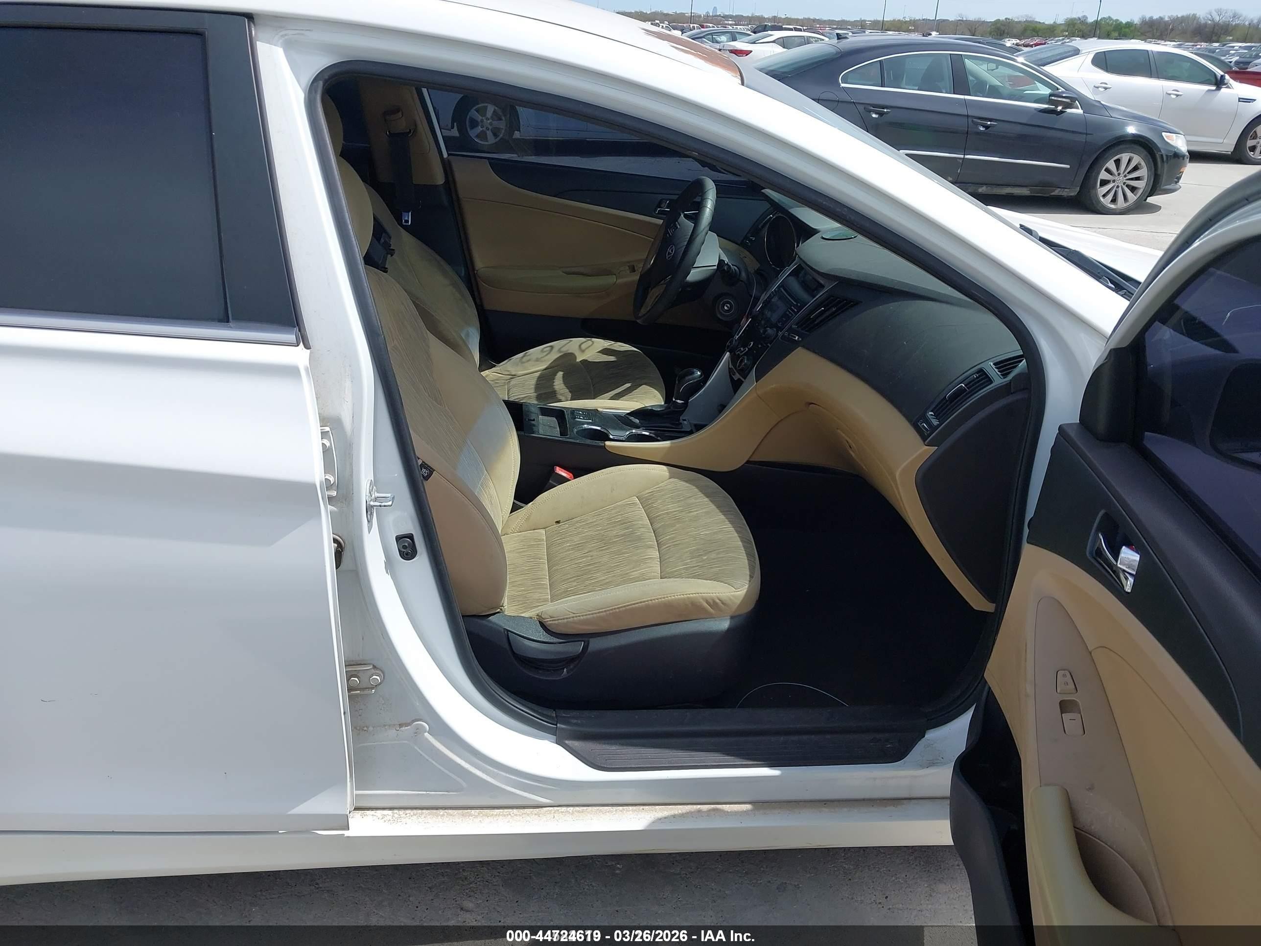 2013 Hyundai Sonata Gls White vin: 5NPEB4AC9DH594256