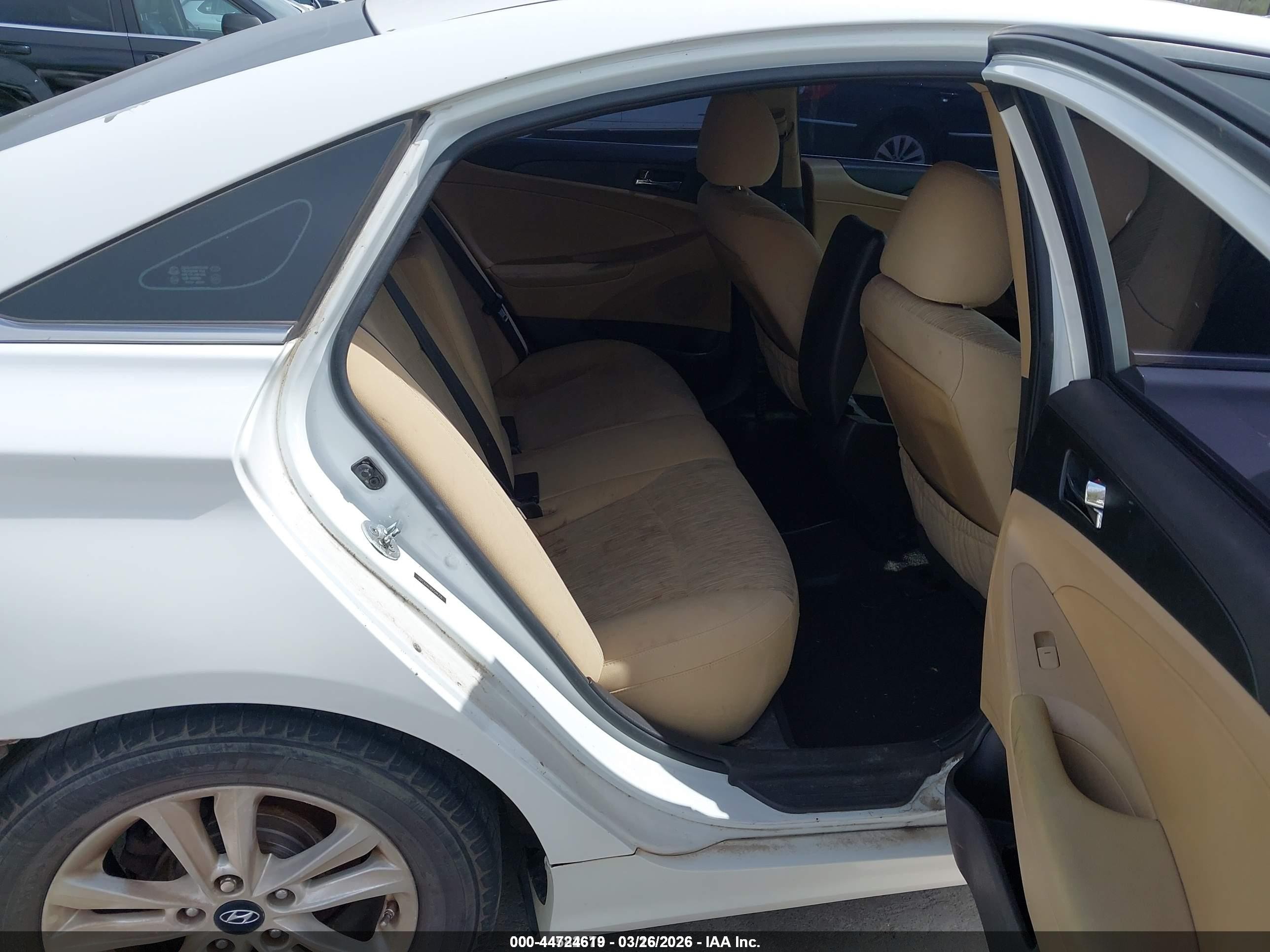 2013 Hyundai Sonata Gls White vin: 5NPEB4AC9DH594256