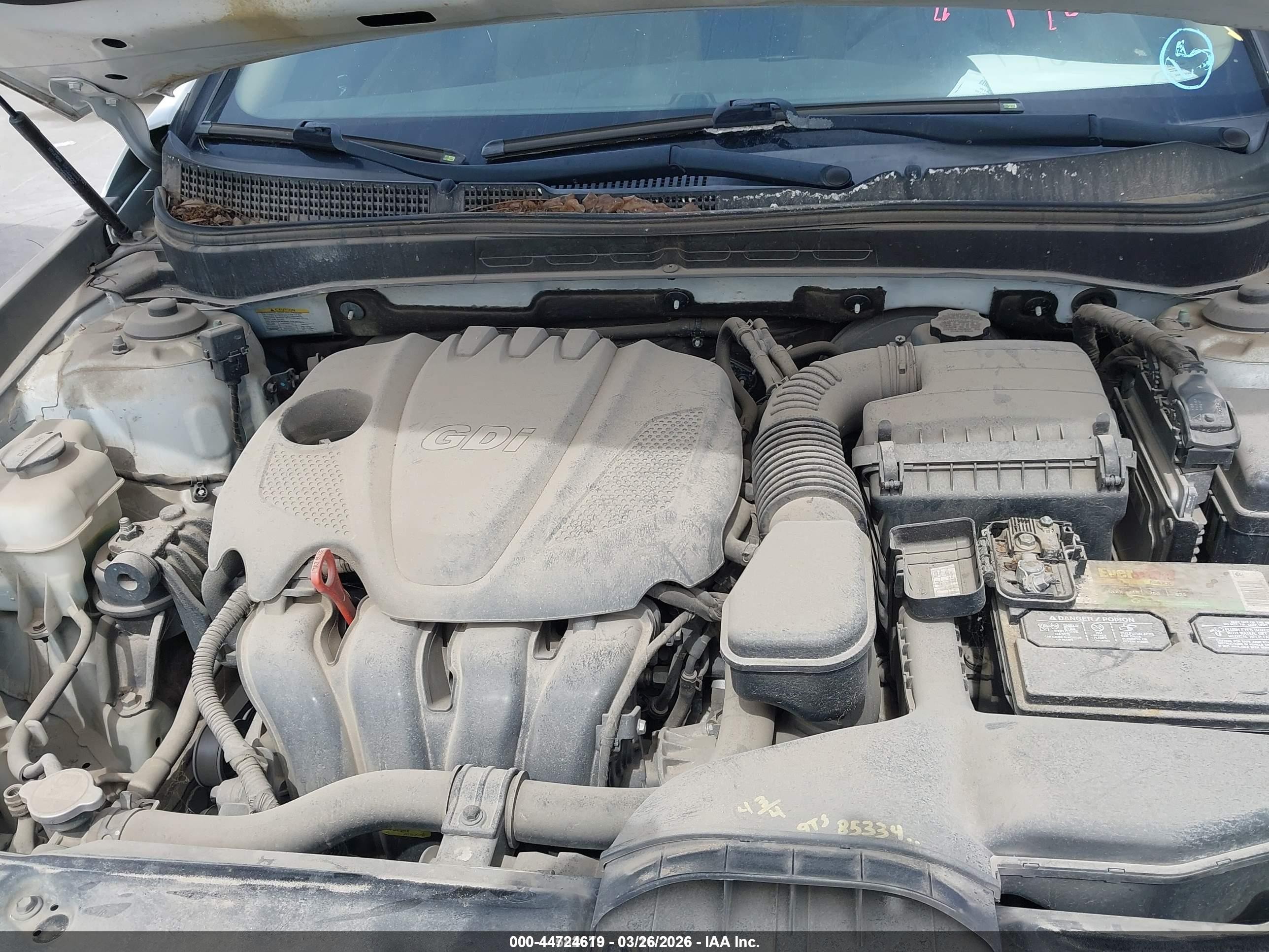 2013 Hyundai Sonata Gls White vin: 5NPEB4AC9DH594256