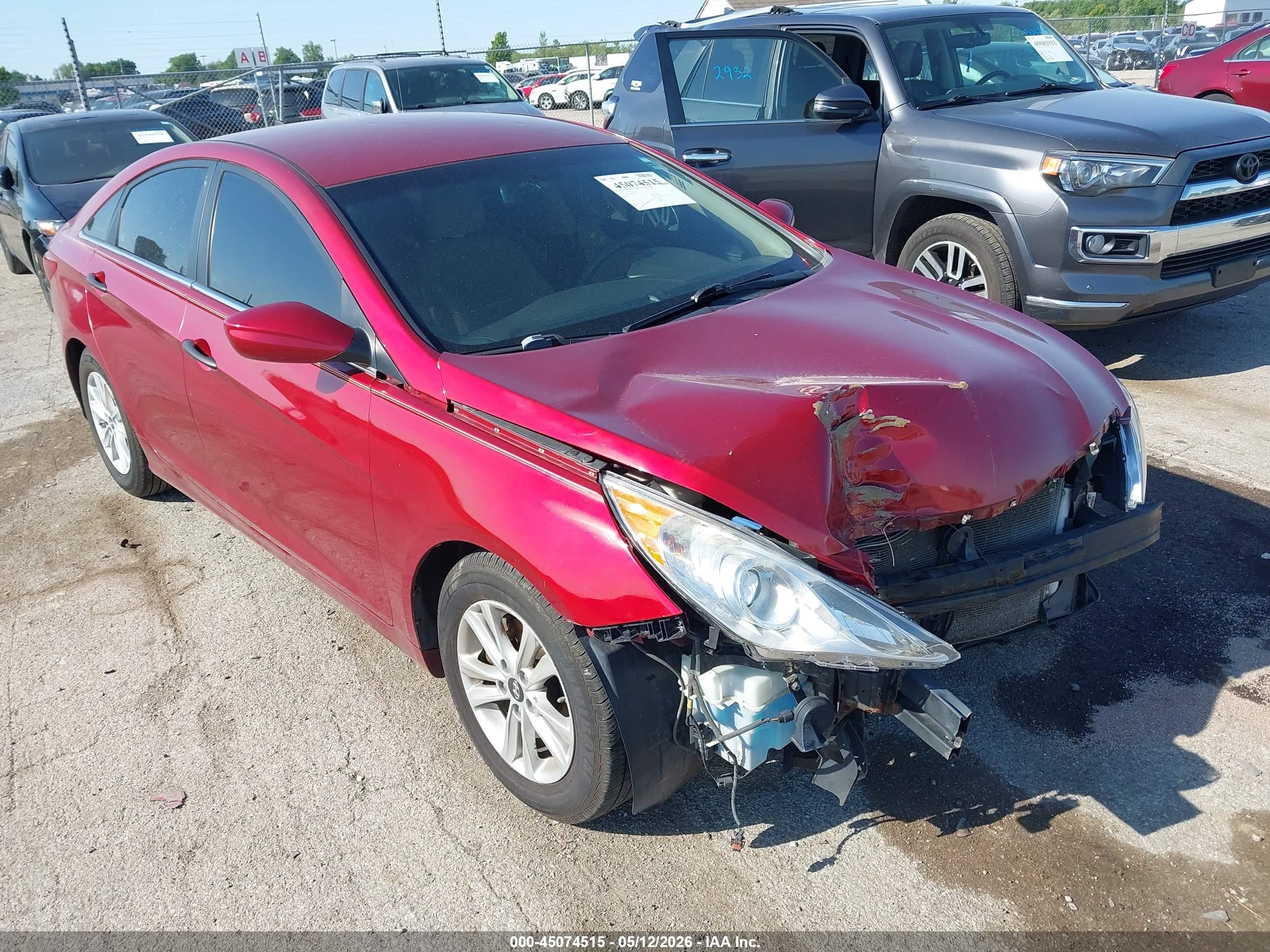 2013 Hyundai Sonata Gls Burgundy vin: 5NPEB4AC9DH610259