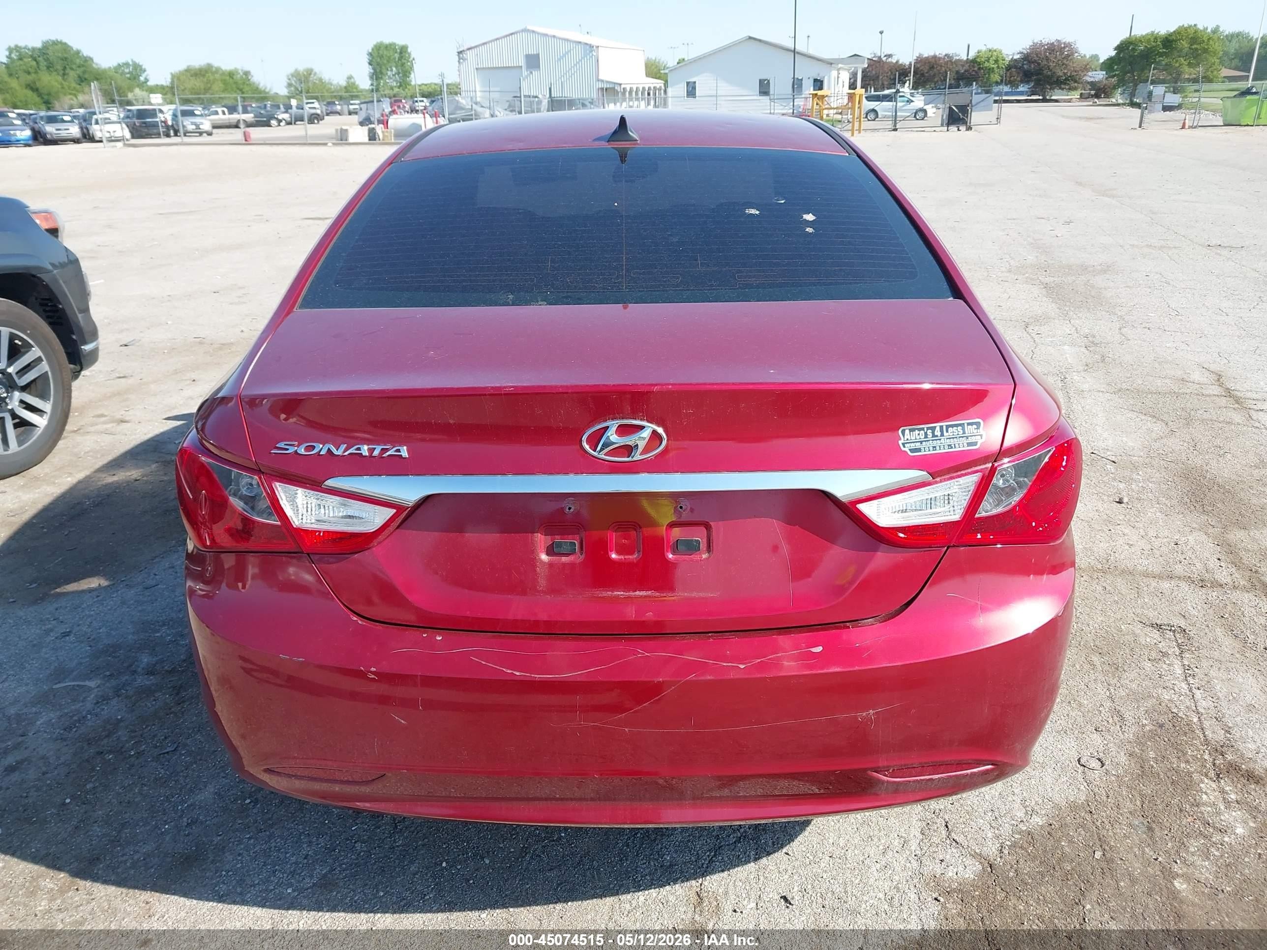 2013 Hyundai Sonata Gls Burgundy vin: 5NPEB4AC9DH610259