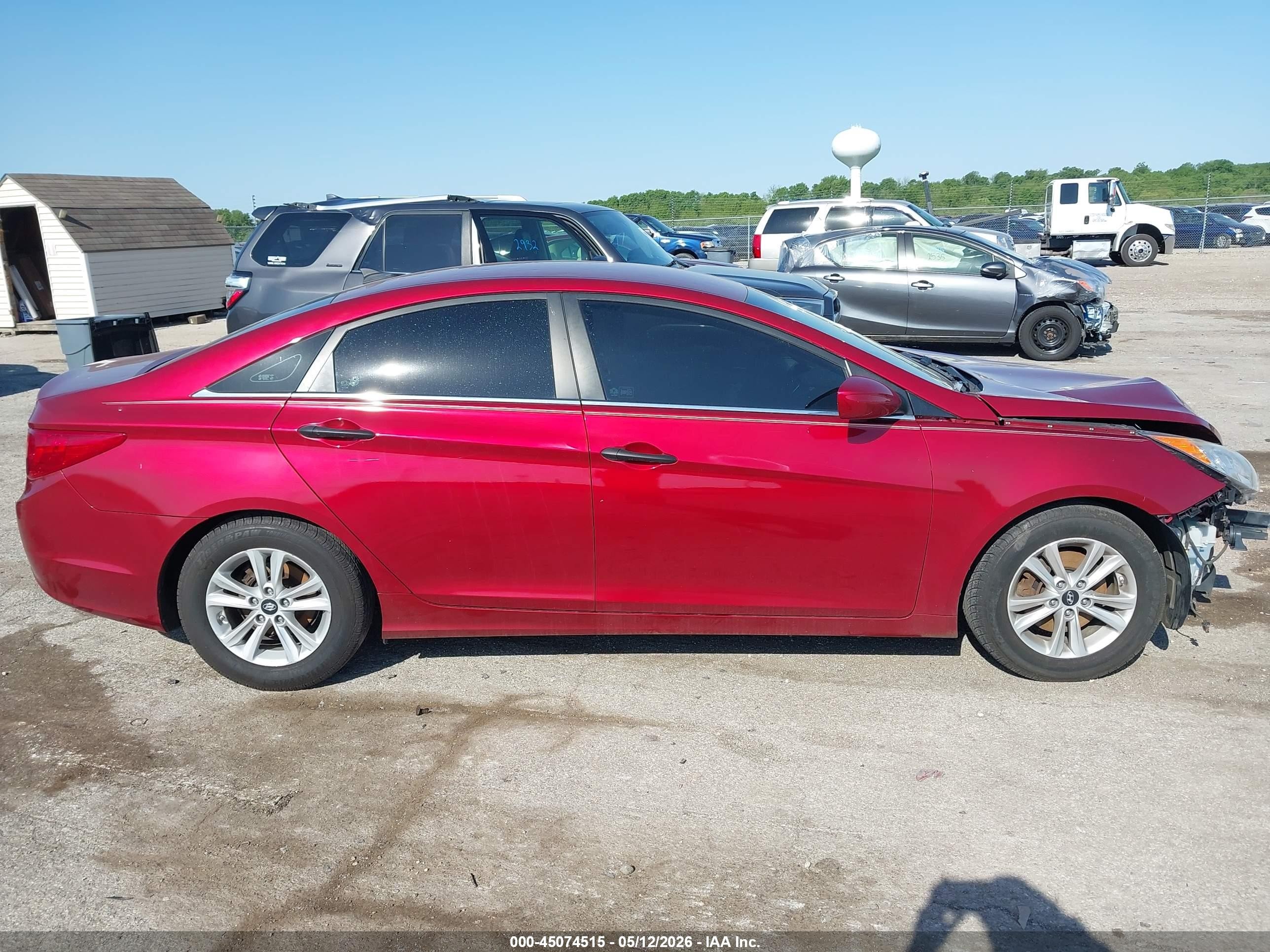 2013 Hyundai Sonata Gls Burgundy vin: 5NPEB4AC9DH610259