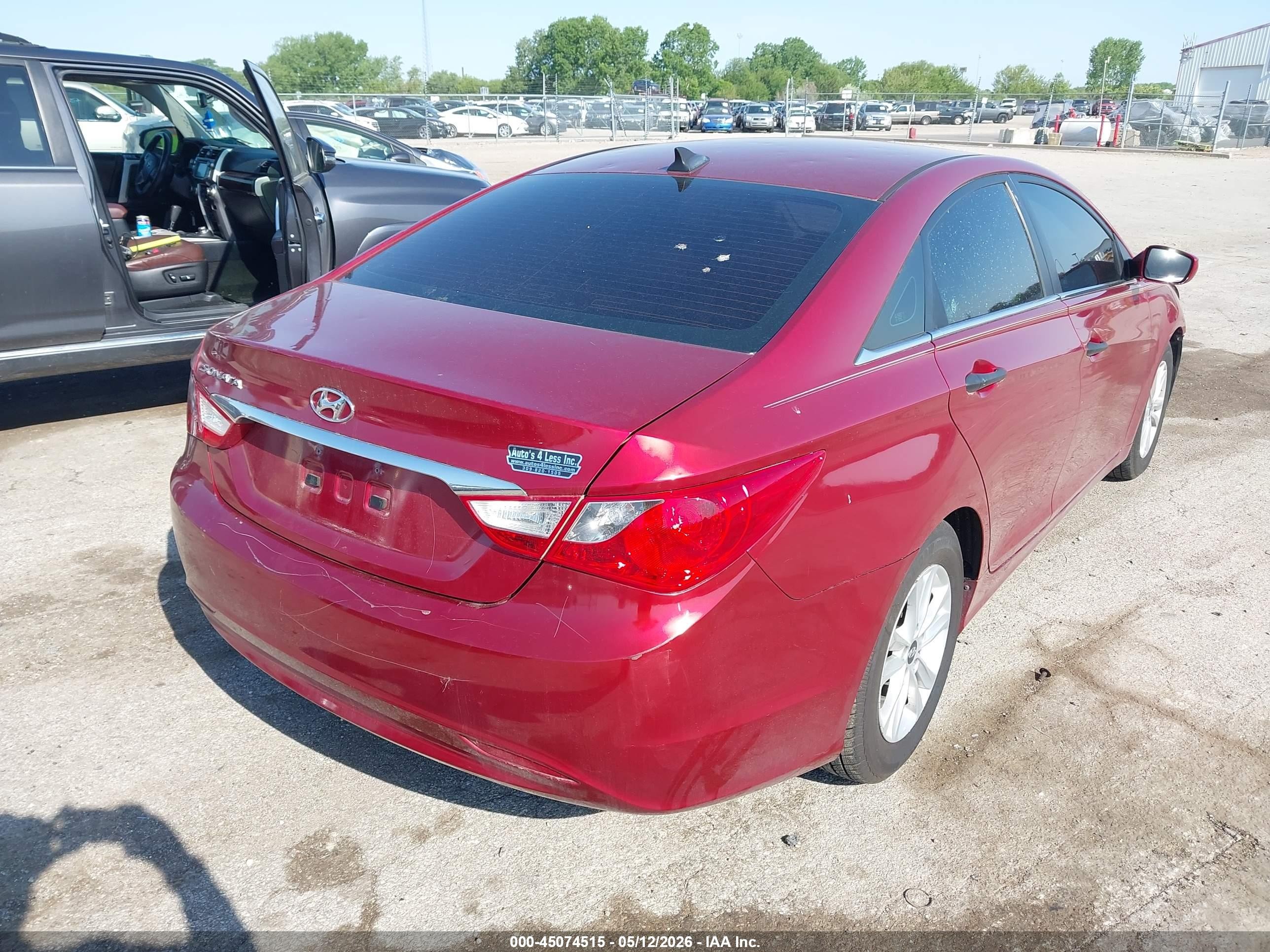2013 Hyundai Sonata Gls Burgundy vin: 5NPEB4AC9DH610259