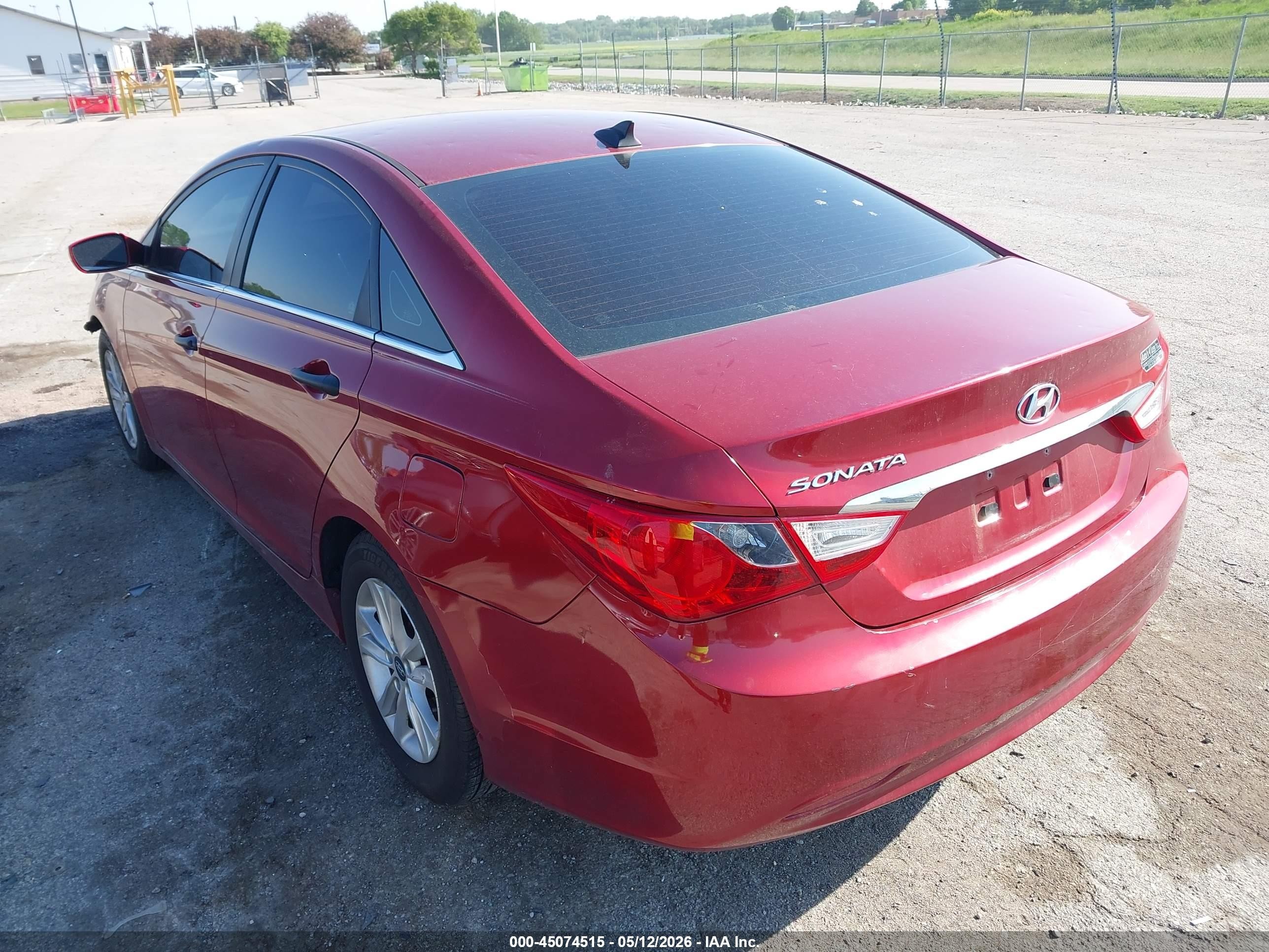 2013 Hyundai Sonata Gls Burgundy vin: 5NPEB4AC9DH610259