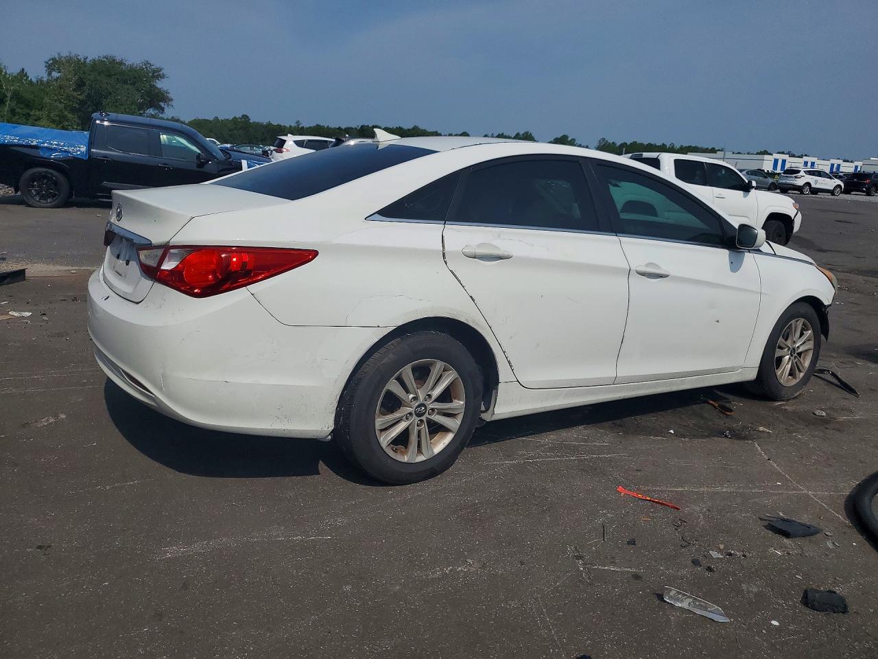 2013 Hyundai Sonata Gls White vin: 5NPEB4AC9DH616045