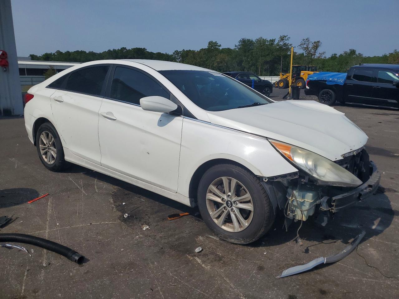 2013 Hyundai Sonata Gls White vin: 5NPEB4AC9DH616045