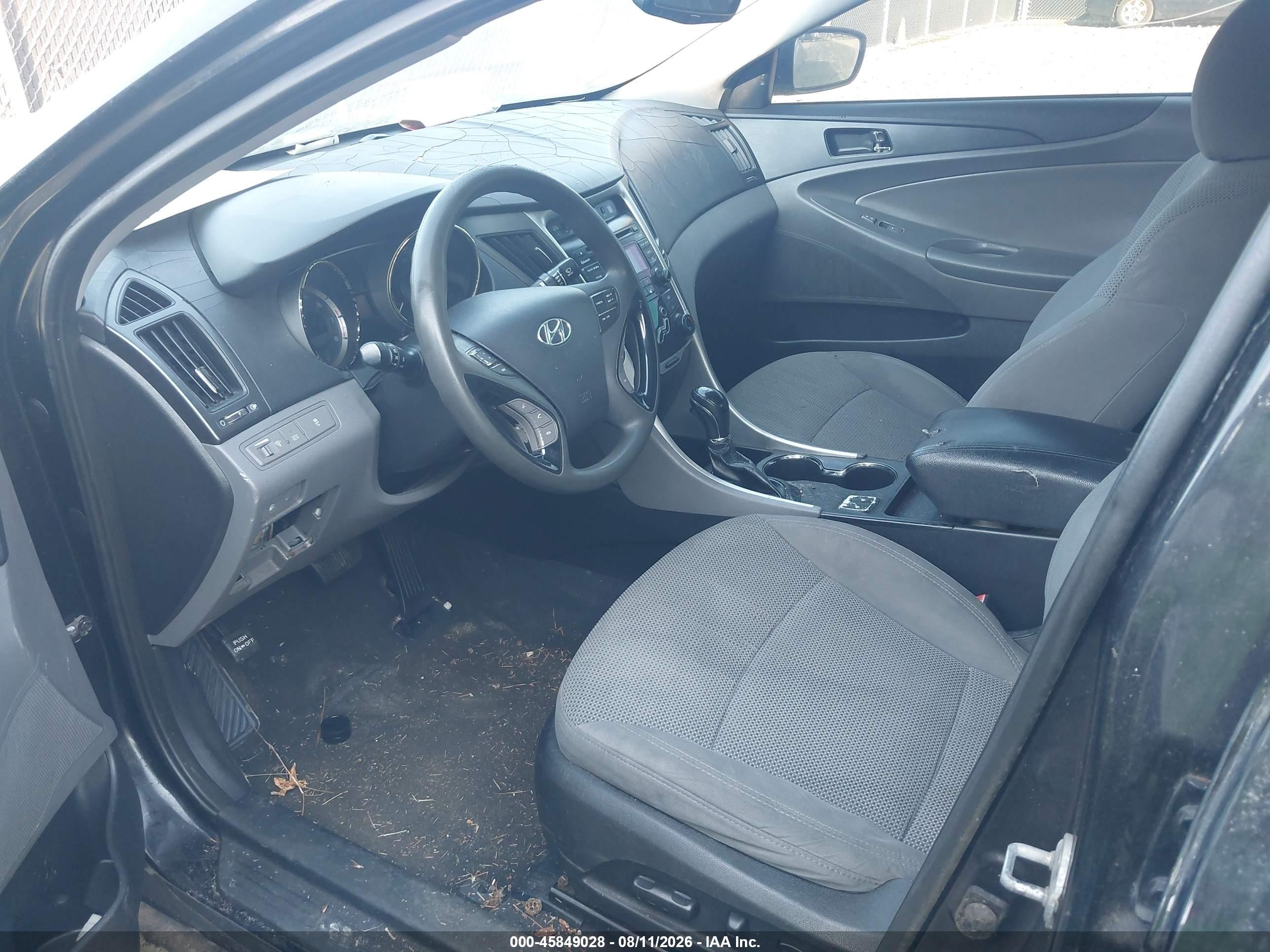 2013 Hyundai Sonata Gls Black vin: 5NPEB4AC9DH627479