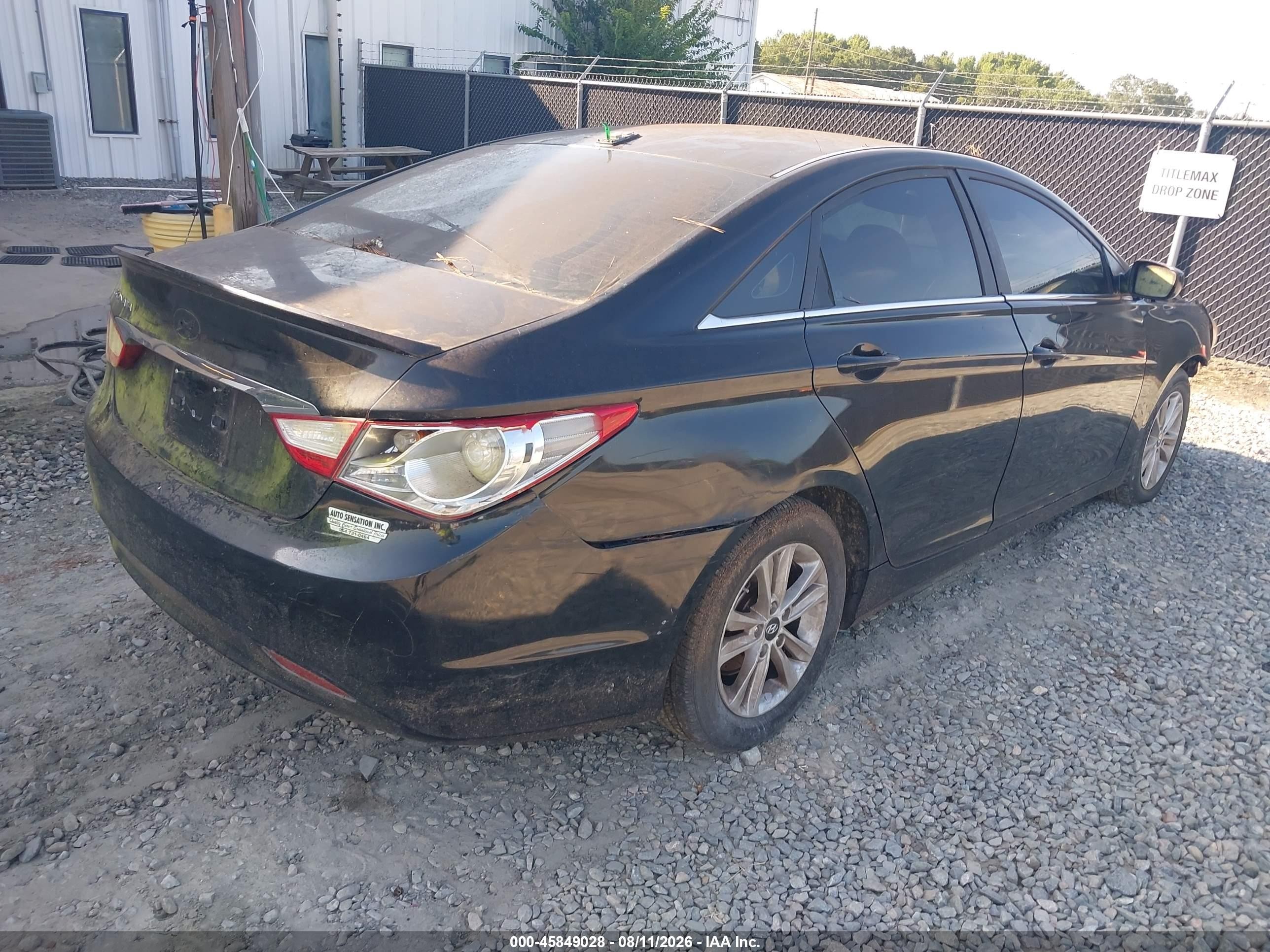 2013 Hyundai Sonata Gls Black vin: 5NPEB4AC9DH627479