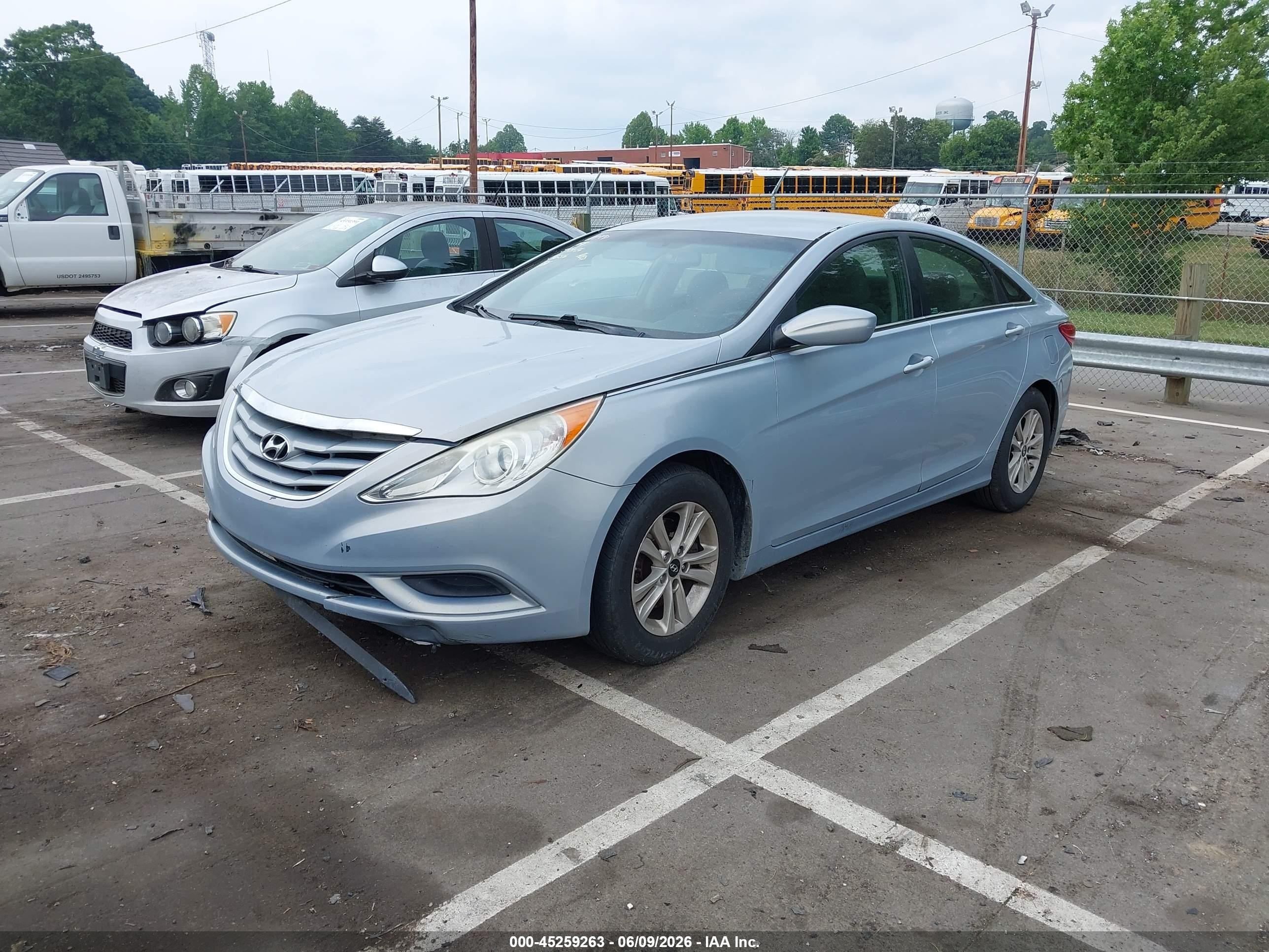 2013 Hyundai Sonata Gls Light Blue vin: 5NPEB4AC9DH630656