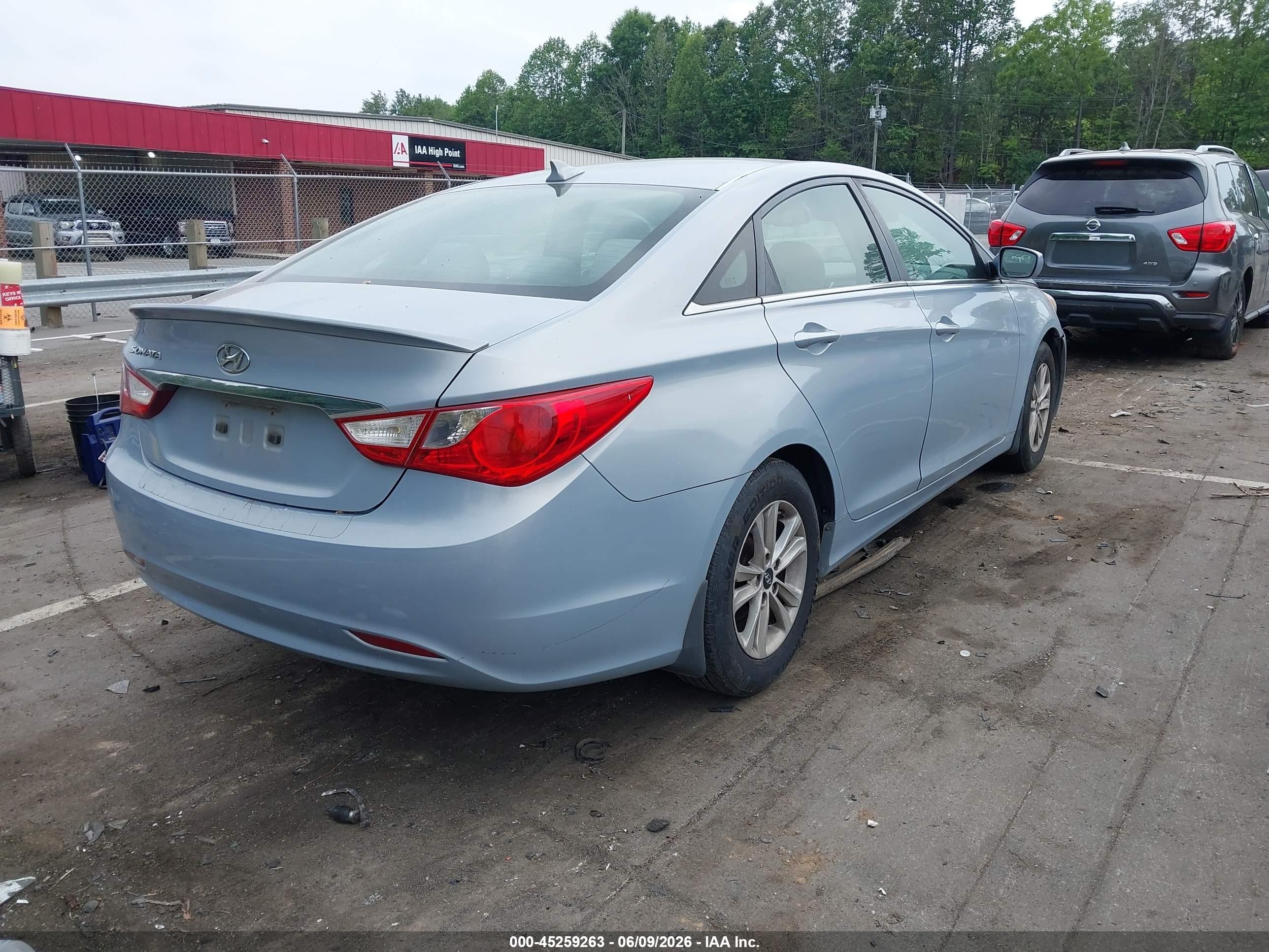 2013 Hyundai Sonata Gls Light Blue vin: 5NPEB4AC9DH630656