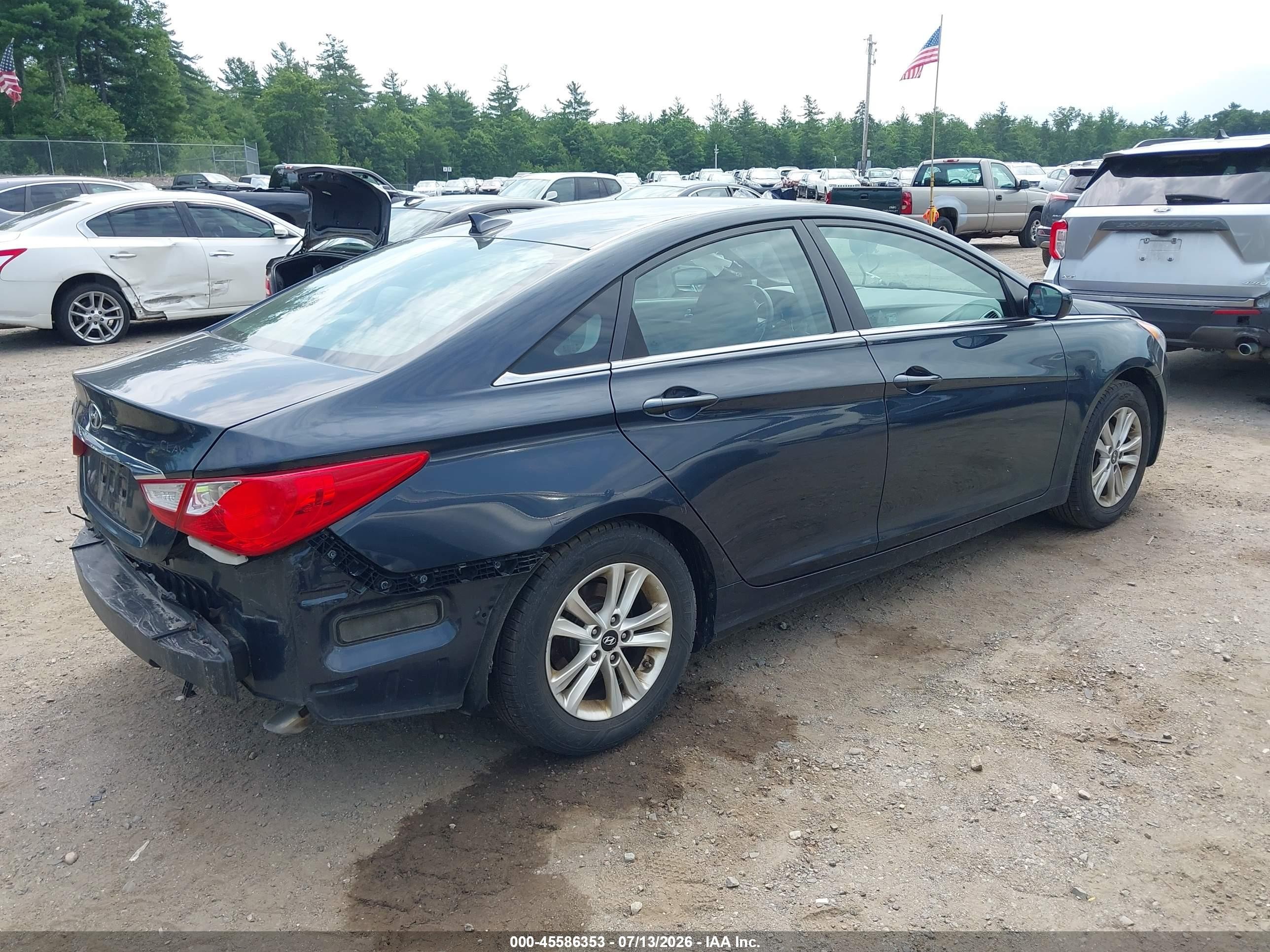 2013 Hyundai Sonata Gls Black vin: 5NPEB4AC9DH635260