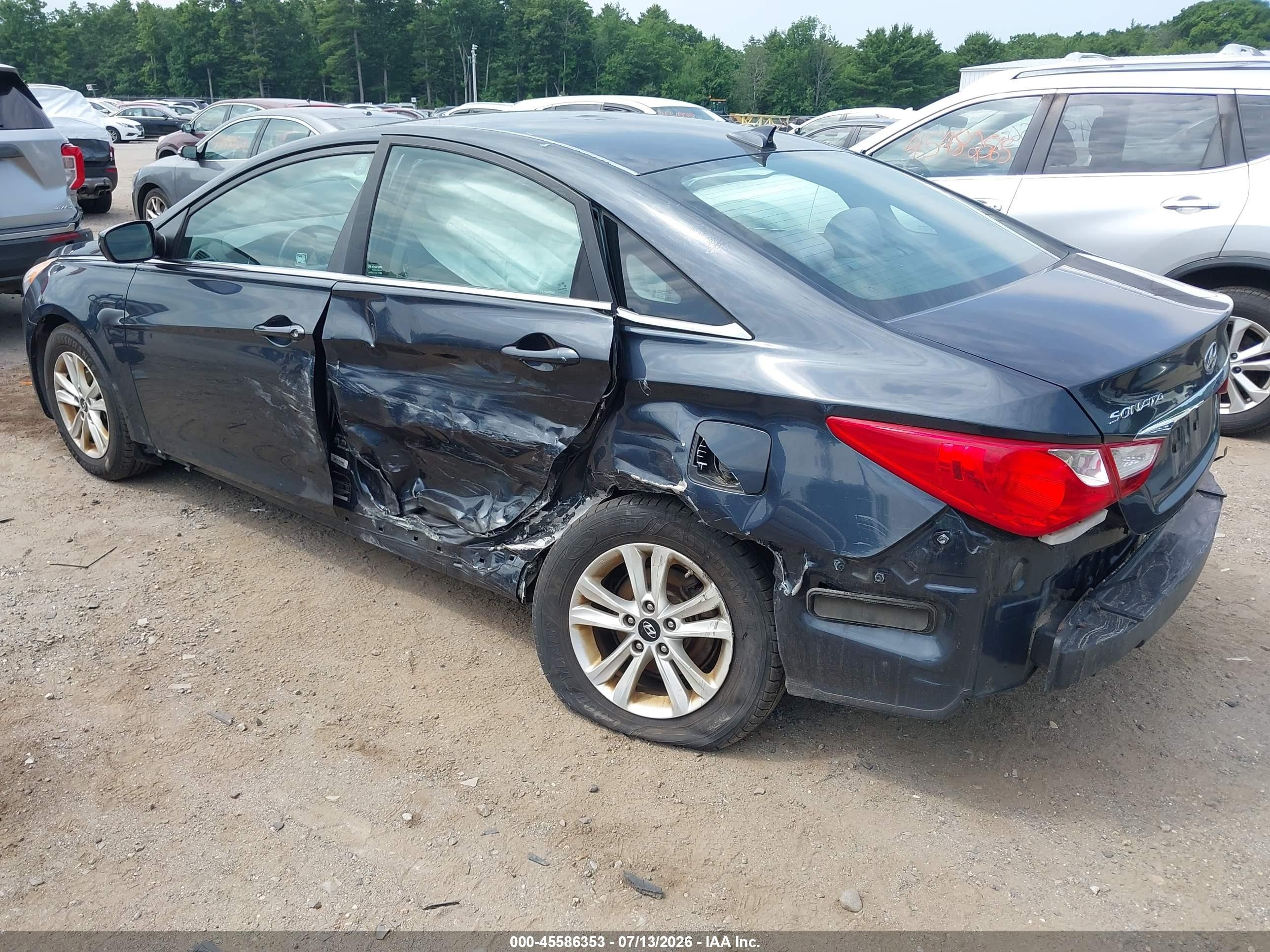 2013 Hyundai Sonata Gls Black vin: 5NPEB4AC9DH635260