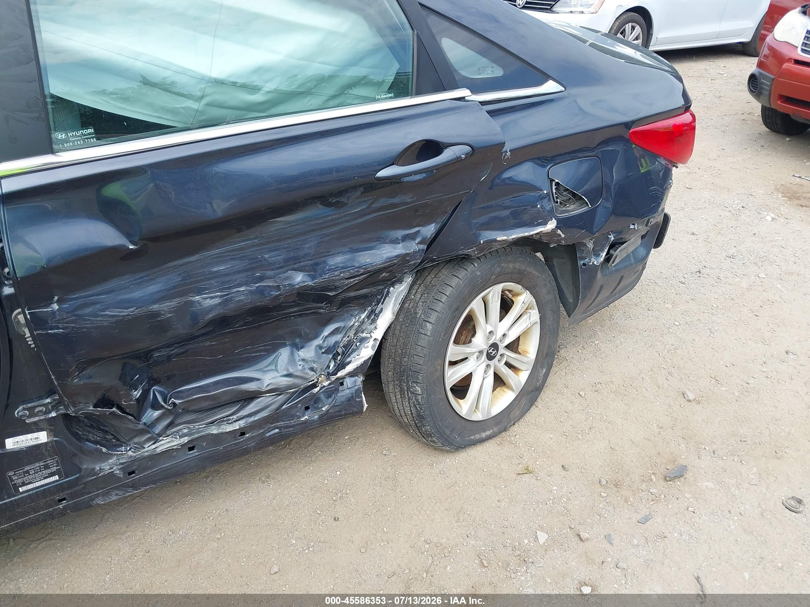2013 Hyundai Sonata Gls Black vin: 5NPEB4AC9DH635260