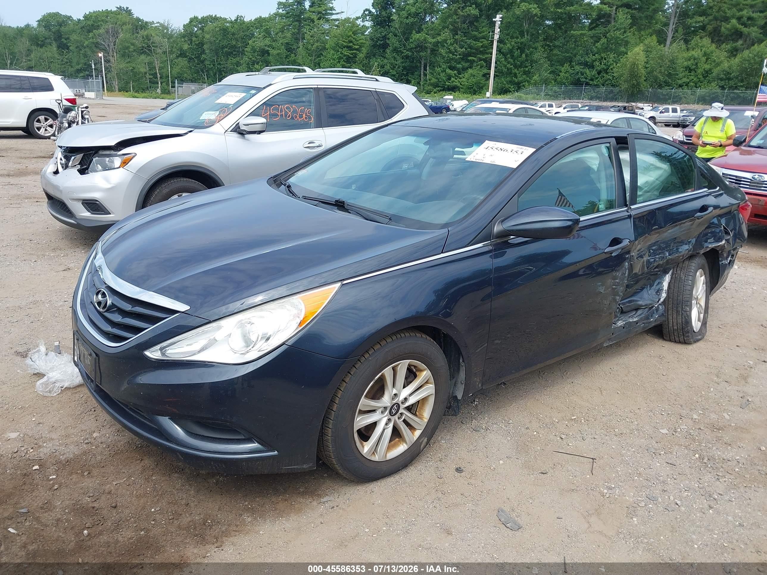 2013 Hyundai Sonata Gls Black vin: 5NPEB4AC9DH635260