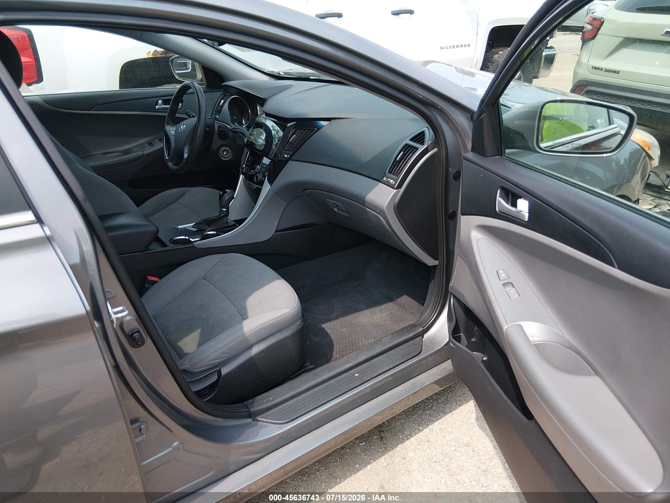 2013 Hyundai Sonata Gls Gray vin: 5NPEB4AC9DH639891
