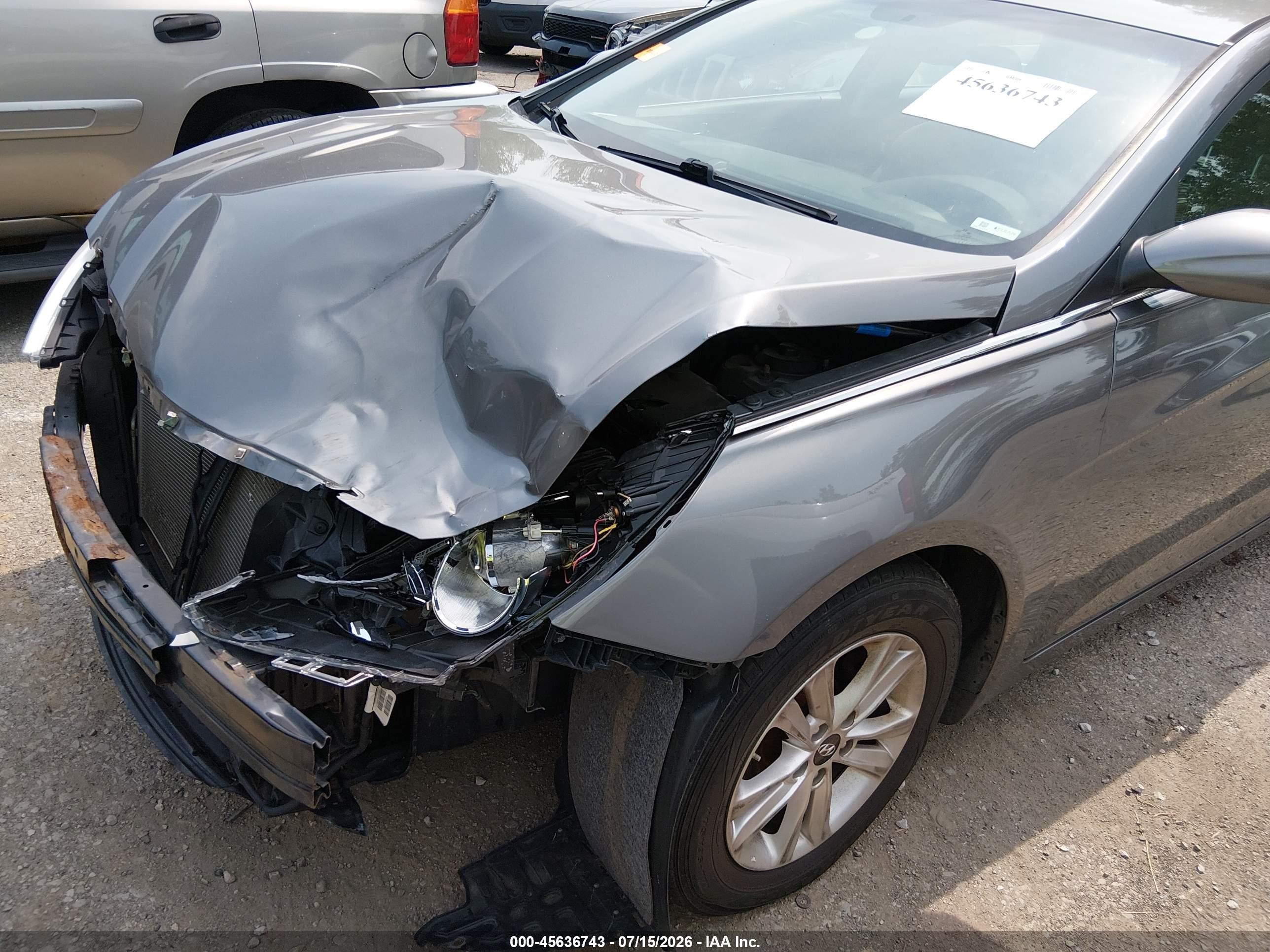 2013 Hyundai Sonata Gls Gray vin: 5NPEB4AC9DH639891