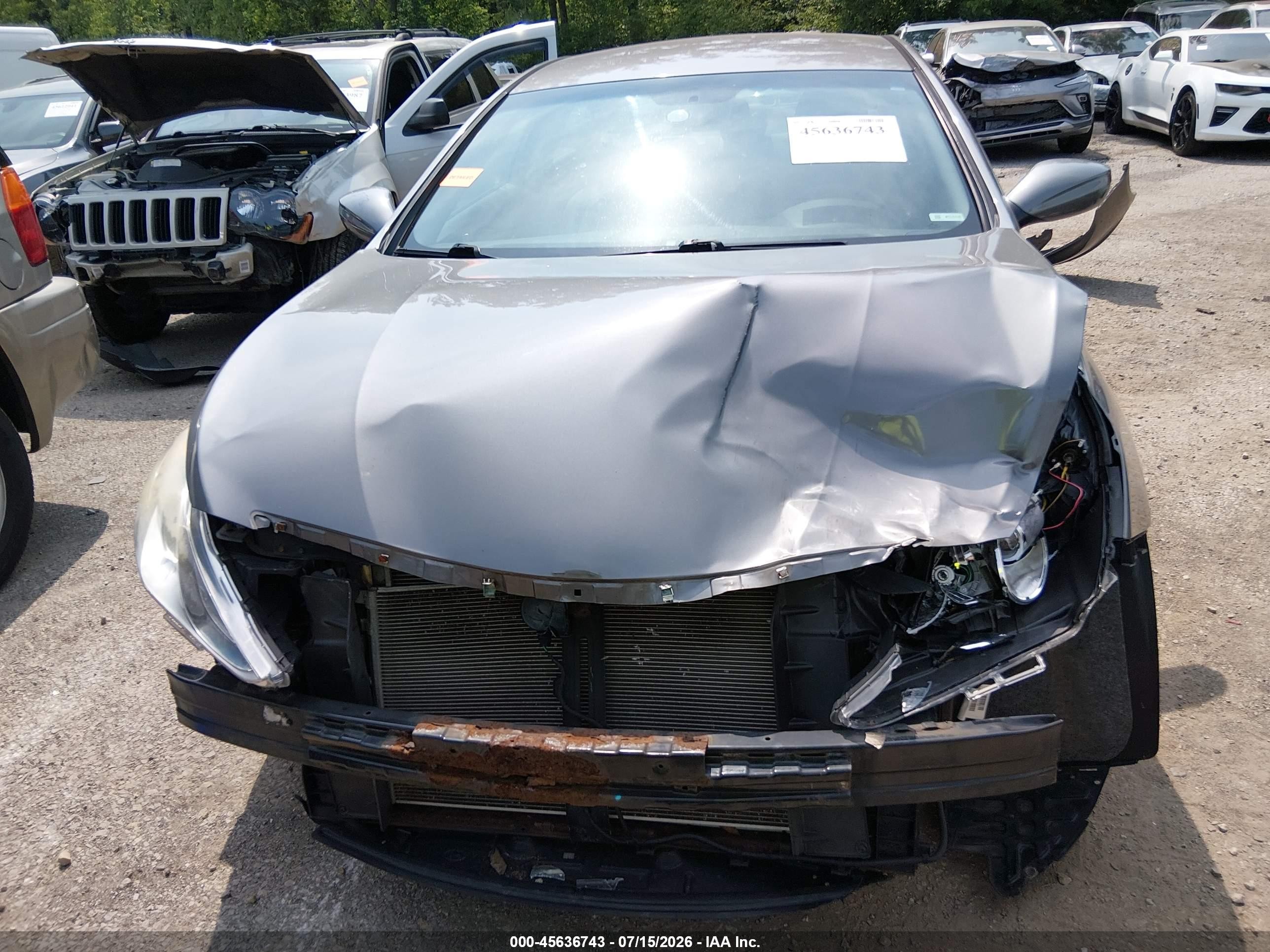 2013 Hyundai Sonata Gls Gray vin: 5NPEB4AC9DH639891