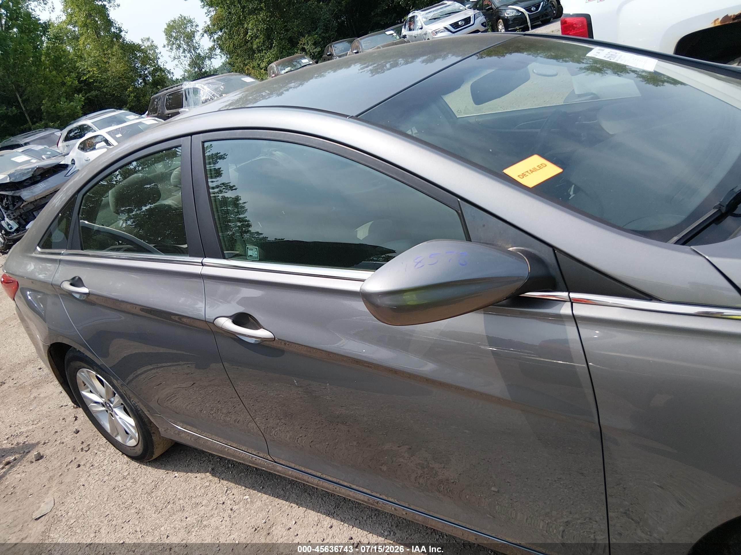 2013 Hyundai Sonata Gls Gray vin: 5NPEB4AC9DH639891
