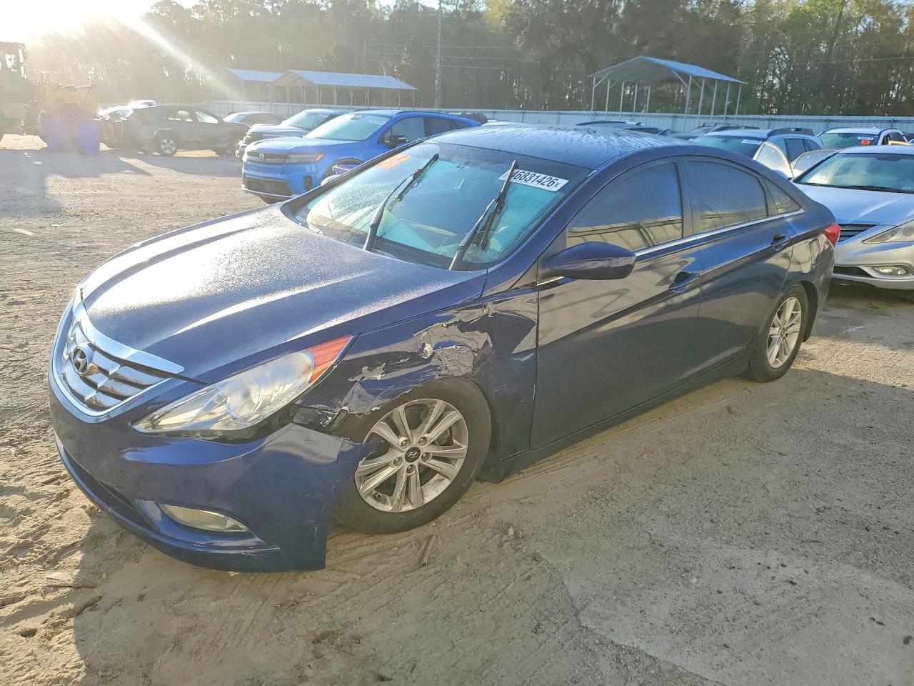 2013 Hyundai Sonata Gls Blue vin: 5NPEB4AC9DH642435
