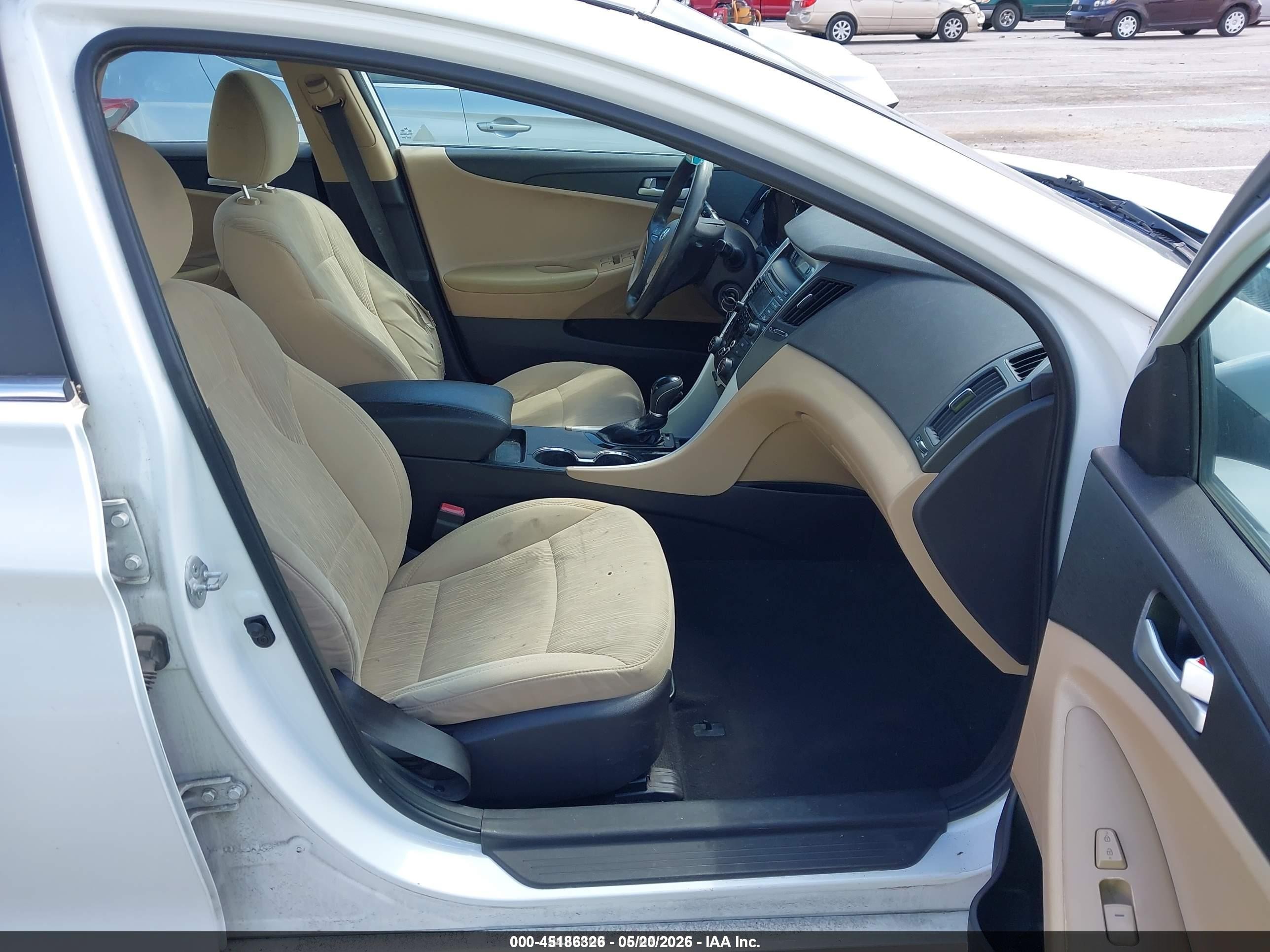 2013 Hyundai Sonata Gls White vin: 5NPEB4AC9DH668002