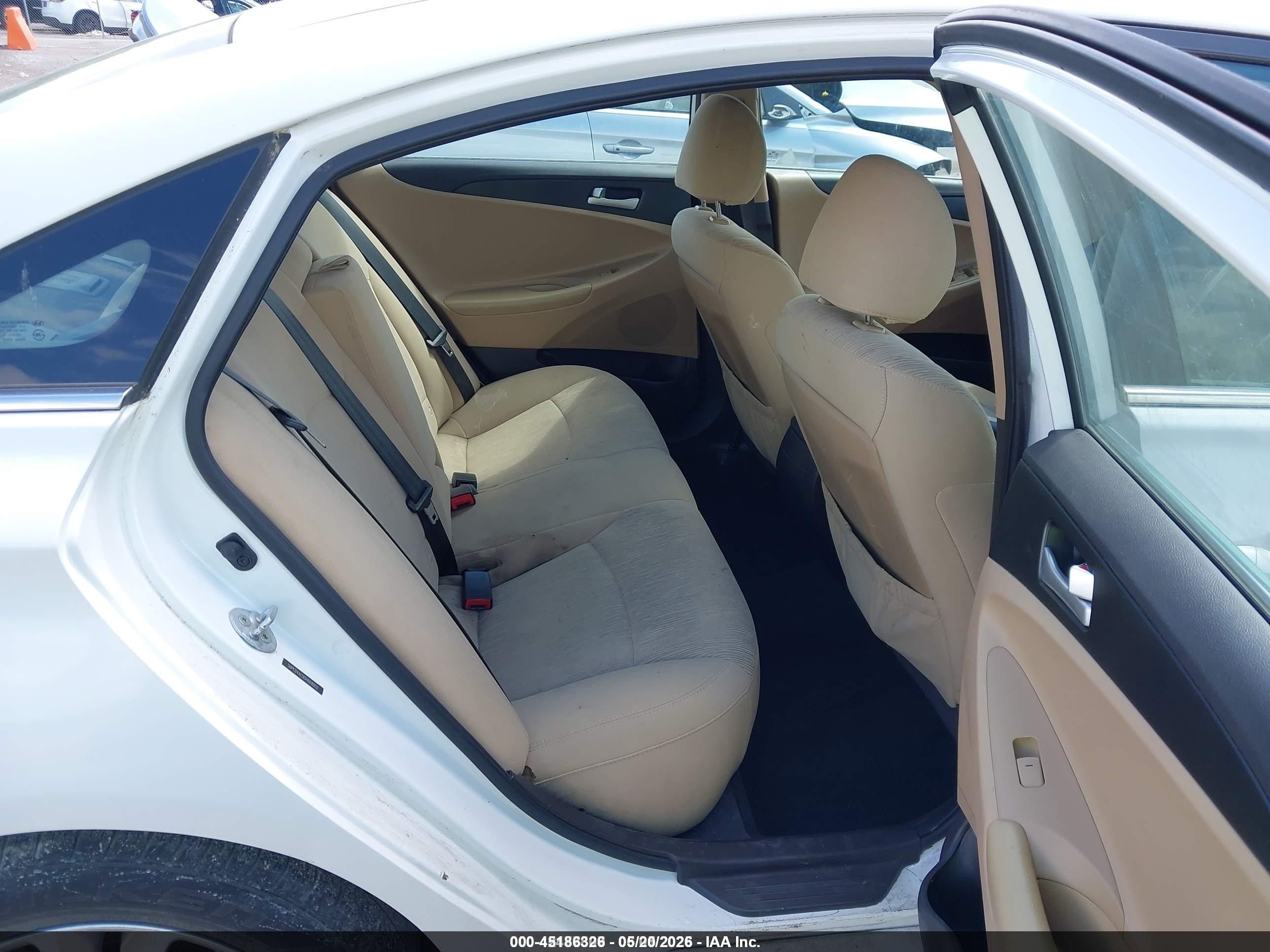 2013 Hyundai Sonata Gls White vin: 5NPEB4AC9DH668002