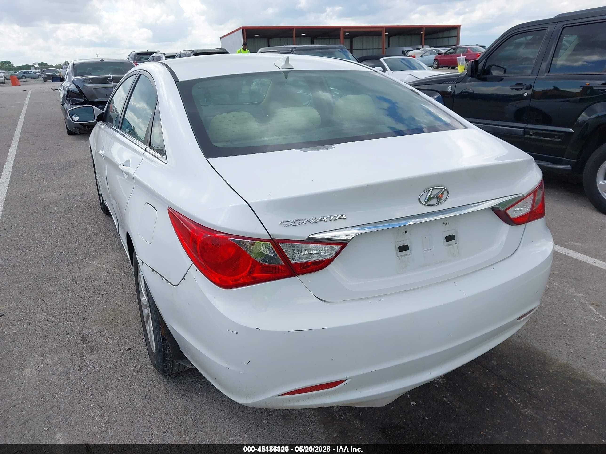 2013 Hyundai Sonata Gls White vin: 5NPEB4AC9DH668002
