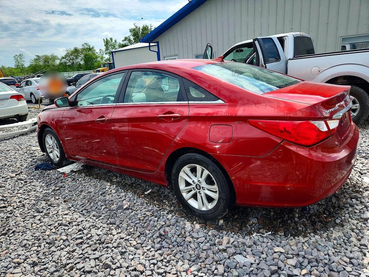 2013 Hyundai Sonata Gls Red vin: 5NPEB4AC9DH668775