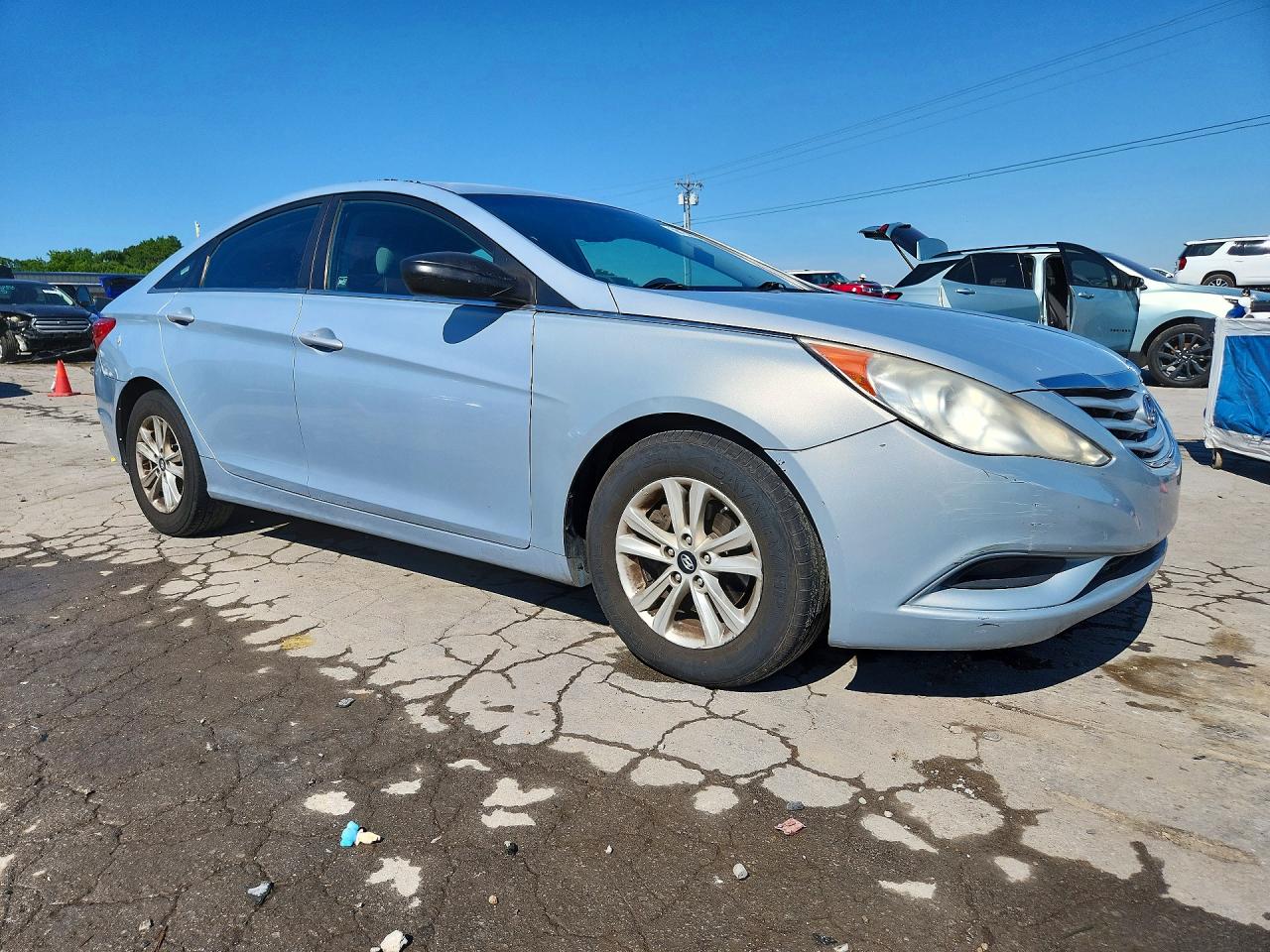 2013 Hyundai Sonata Gls Blue vin: 5NPEB4AC9DH669151