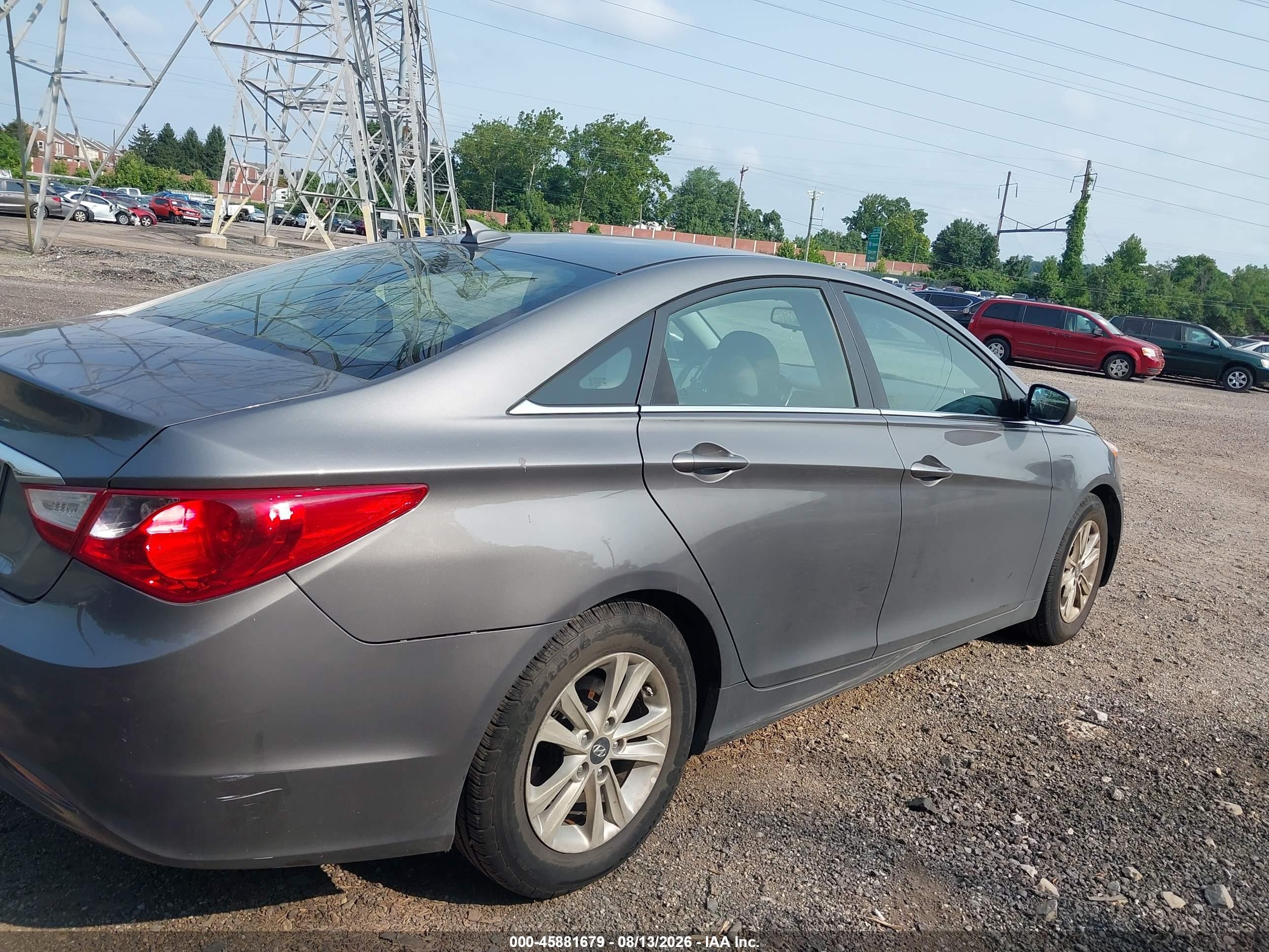 2013 Hyundai Sonata Gls Gray vin: 5NPEB4AC9DH683485
