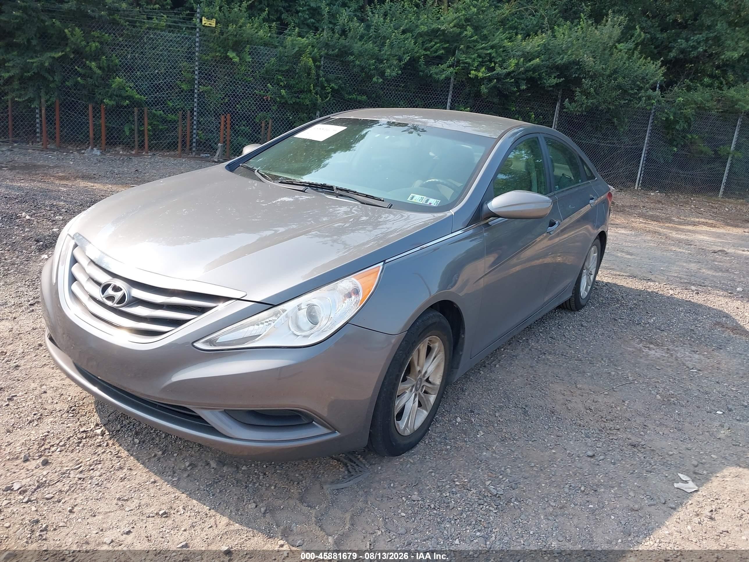 2013 Hyundai Sonata Gls Gray vin: 5NPEB4AC9DH683485
