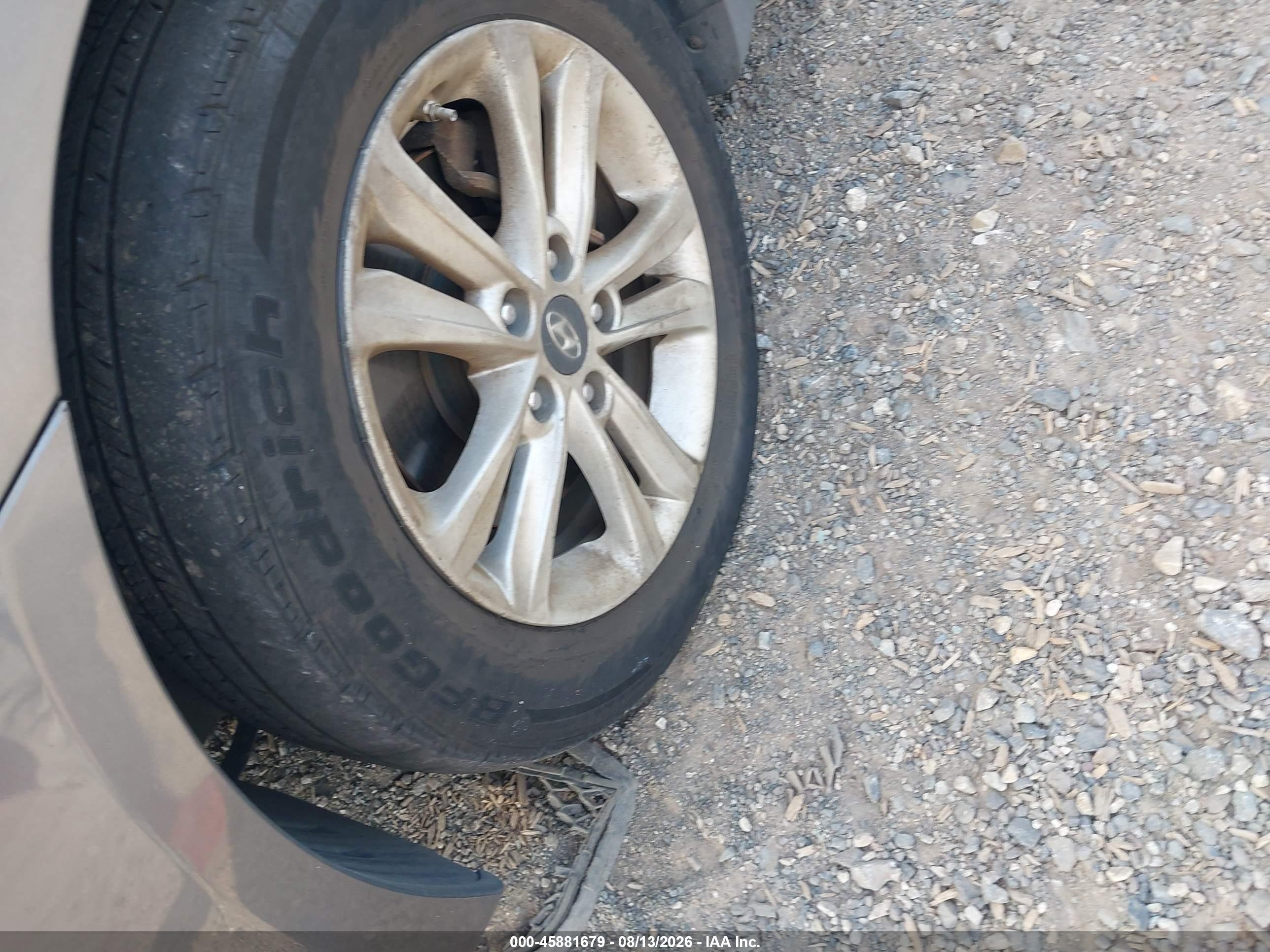 2013 Hyundai Sonata Gls Gray vin: 5NPEB4AC9DH683485