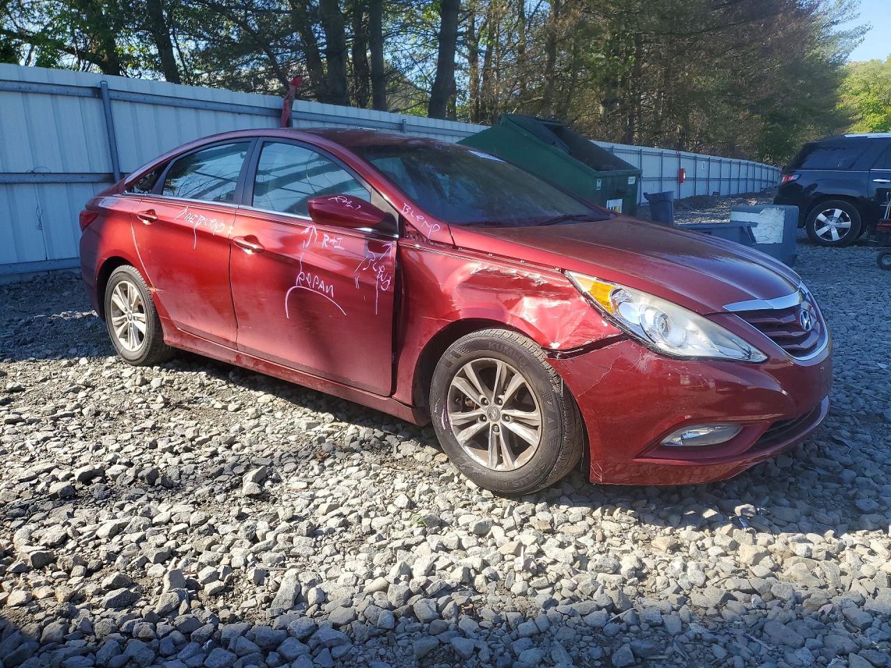 2013 Hyundai Sonata Gls Красный vin: 5NPEB4AC9DH700513