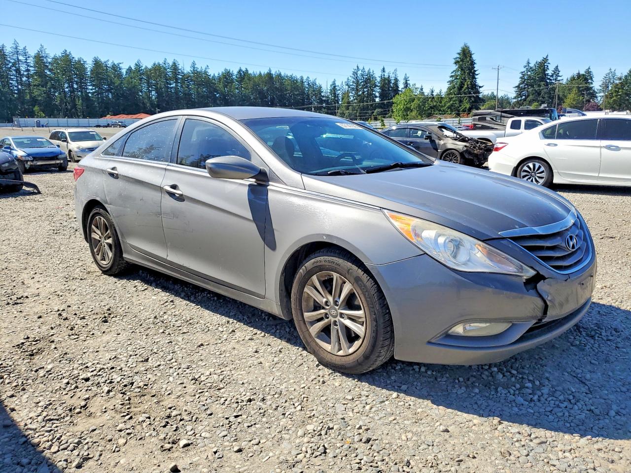 2013 Hyundai Sonata Gls Gray vin: 5NPEB4AC9DH704643
