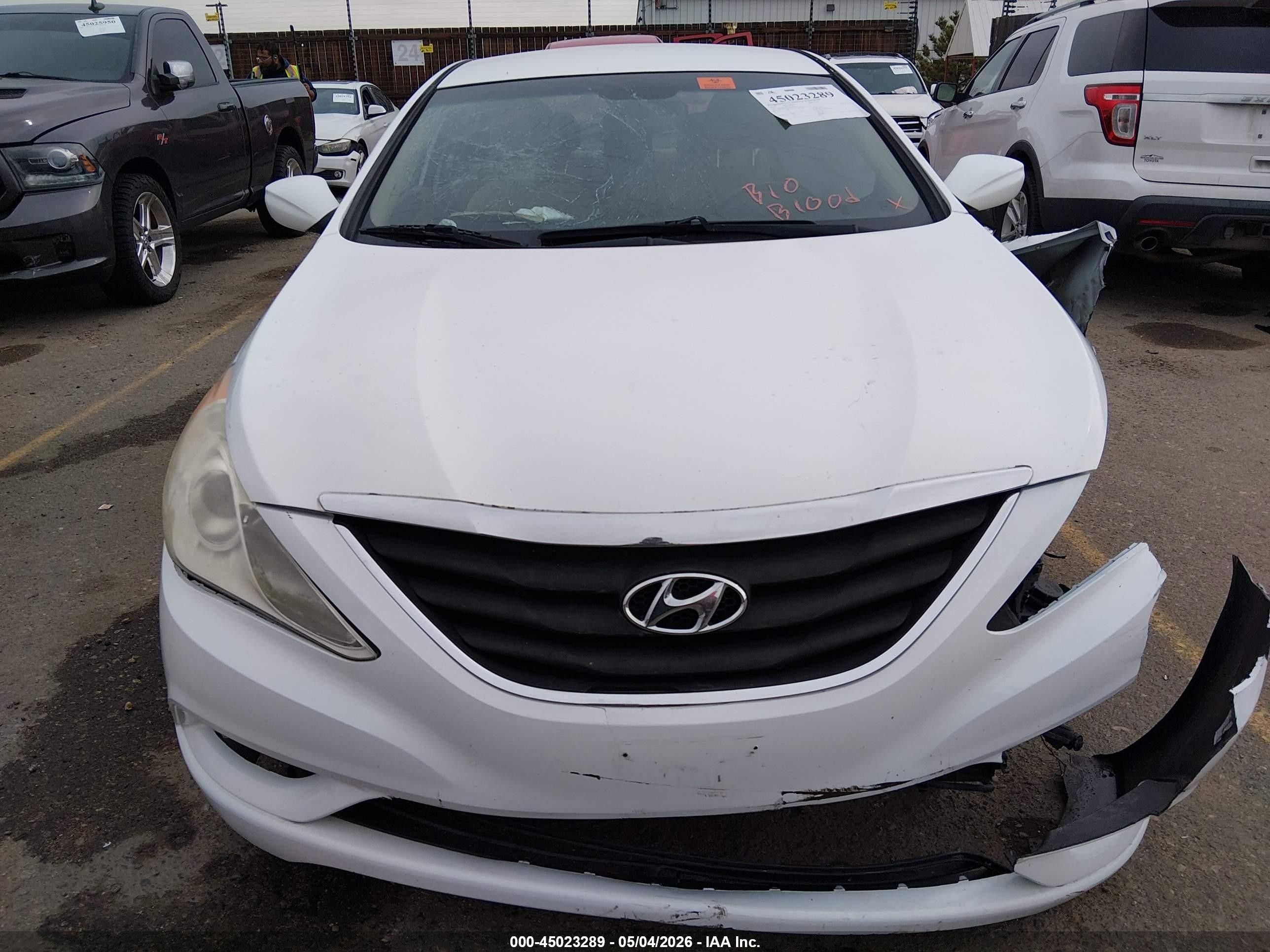 2013 Hyundai Sonata Gls White vin: 5NPEB4AC9DH708935