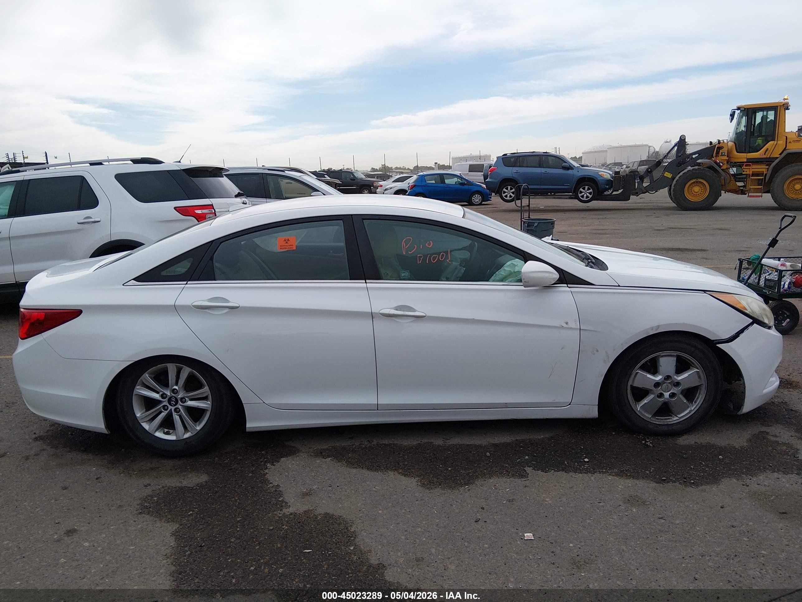 2013 Hyundai Sonata Gls White vin: 5NPEB4AC9DH708935