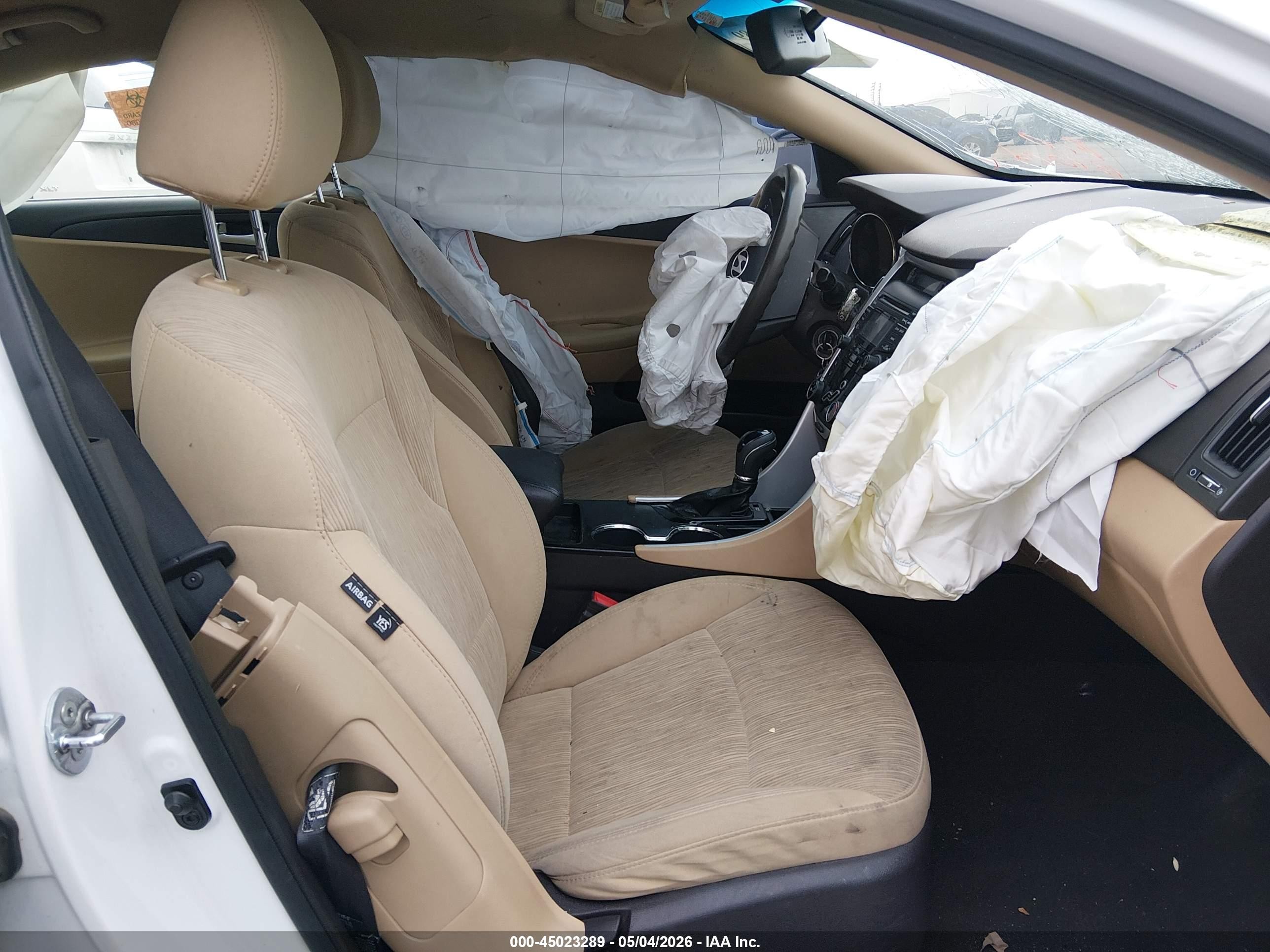 2013 Hyundai Sonata Gls White vin: 5NPEB4AC9DH708935