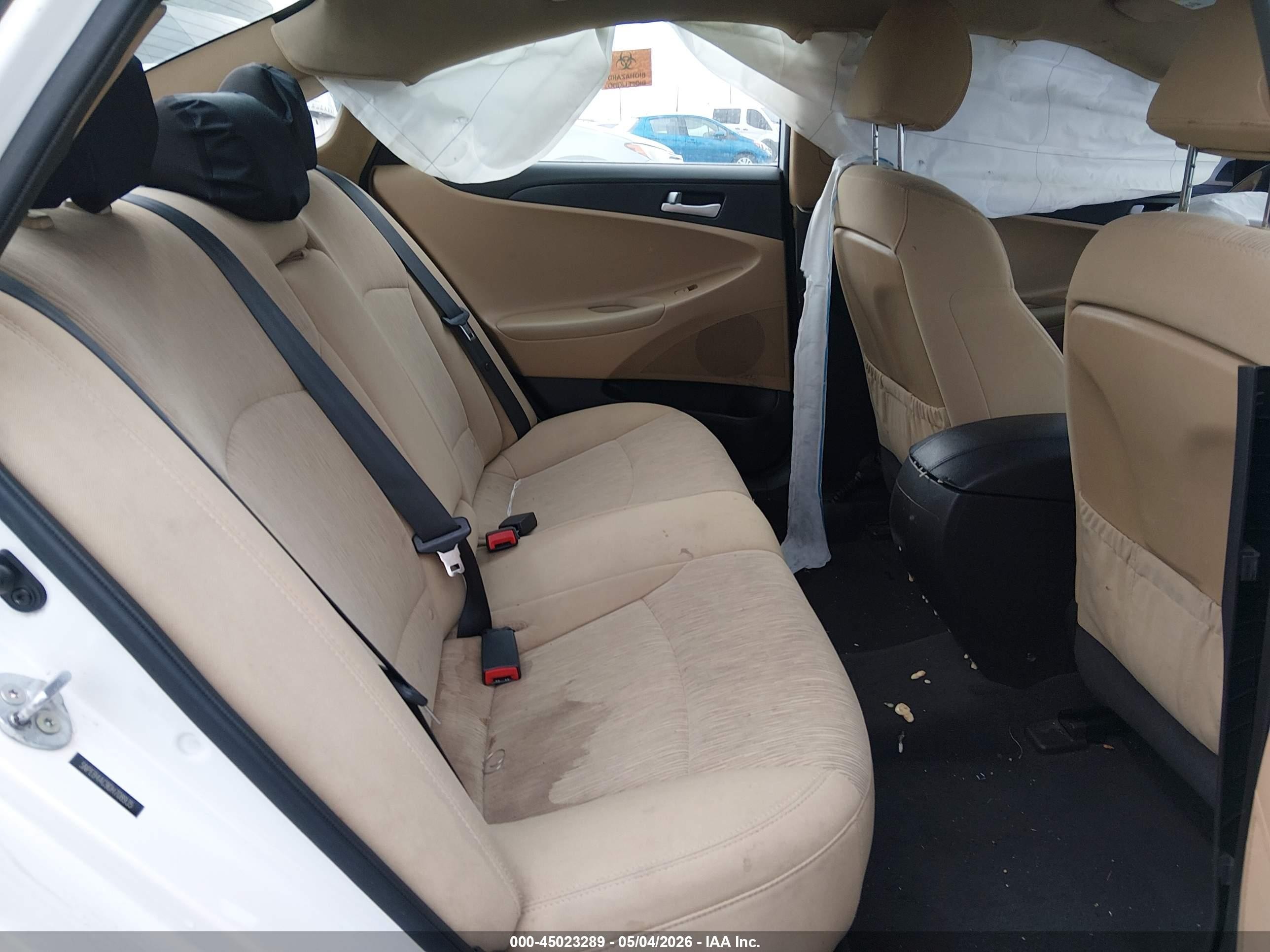2013 Hyundai Sonata Gls White vin: 5NPEB4AC9DH708935