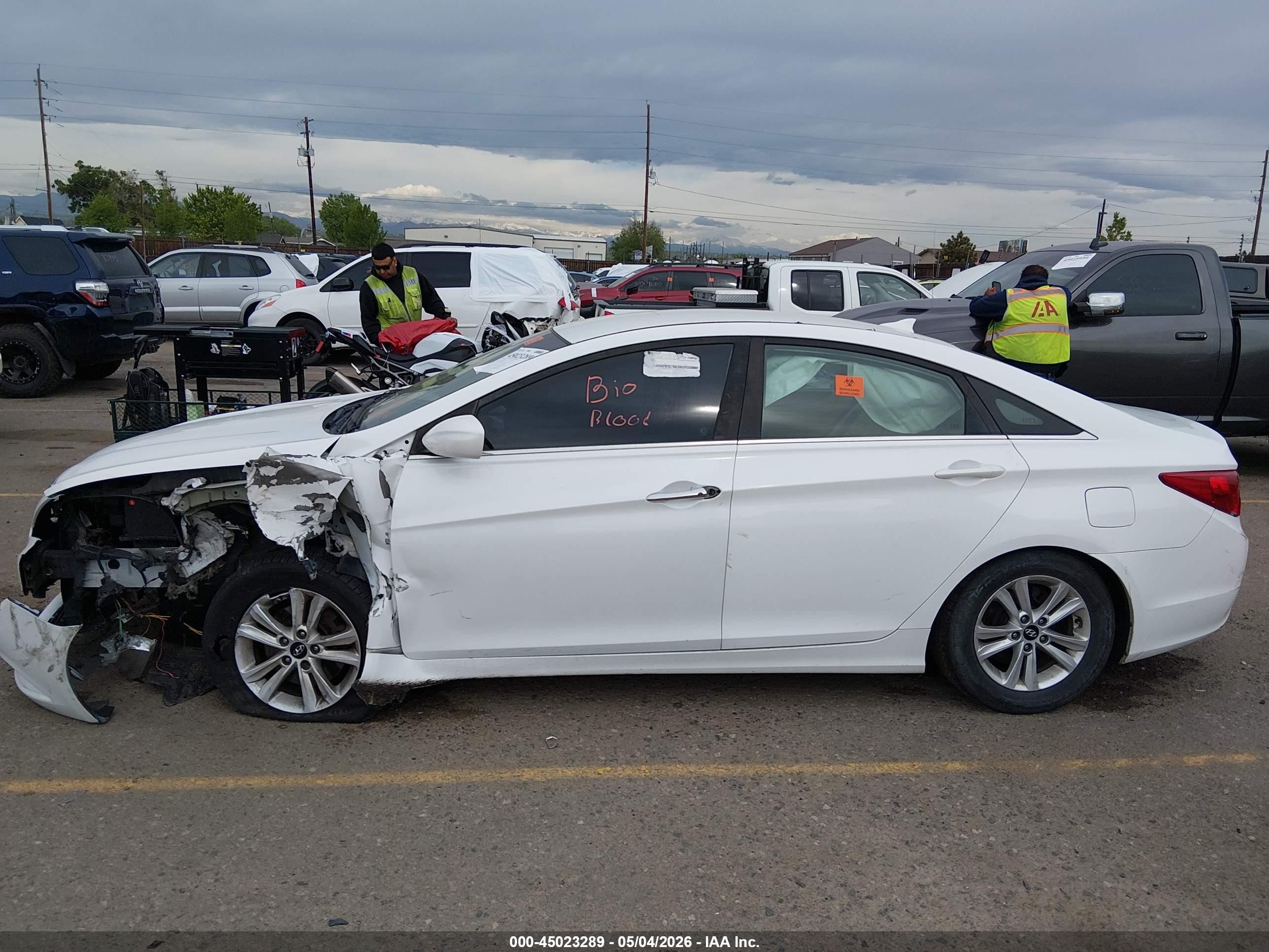 2013 Hyundai Sonata Gls White vin: 5NPEB4AC9DH708935