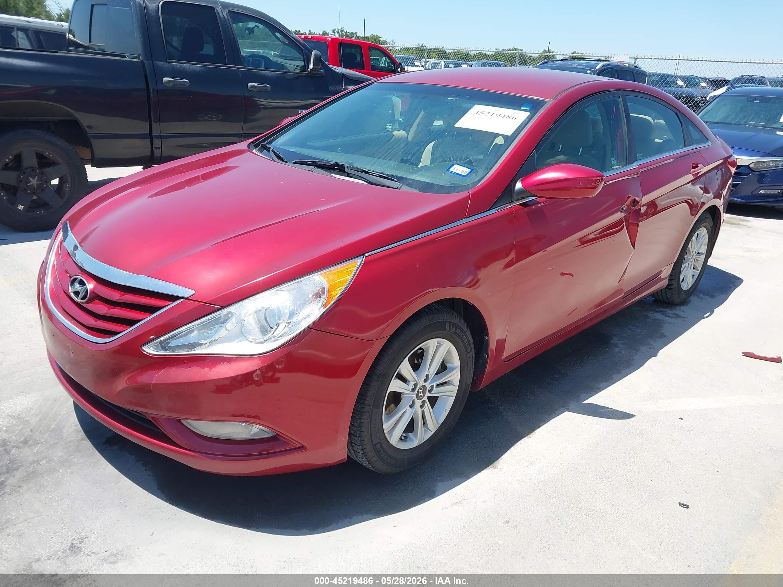 2013 Hyundai Sonata Gls Красный vin: 5NPEB4AC9DH716209