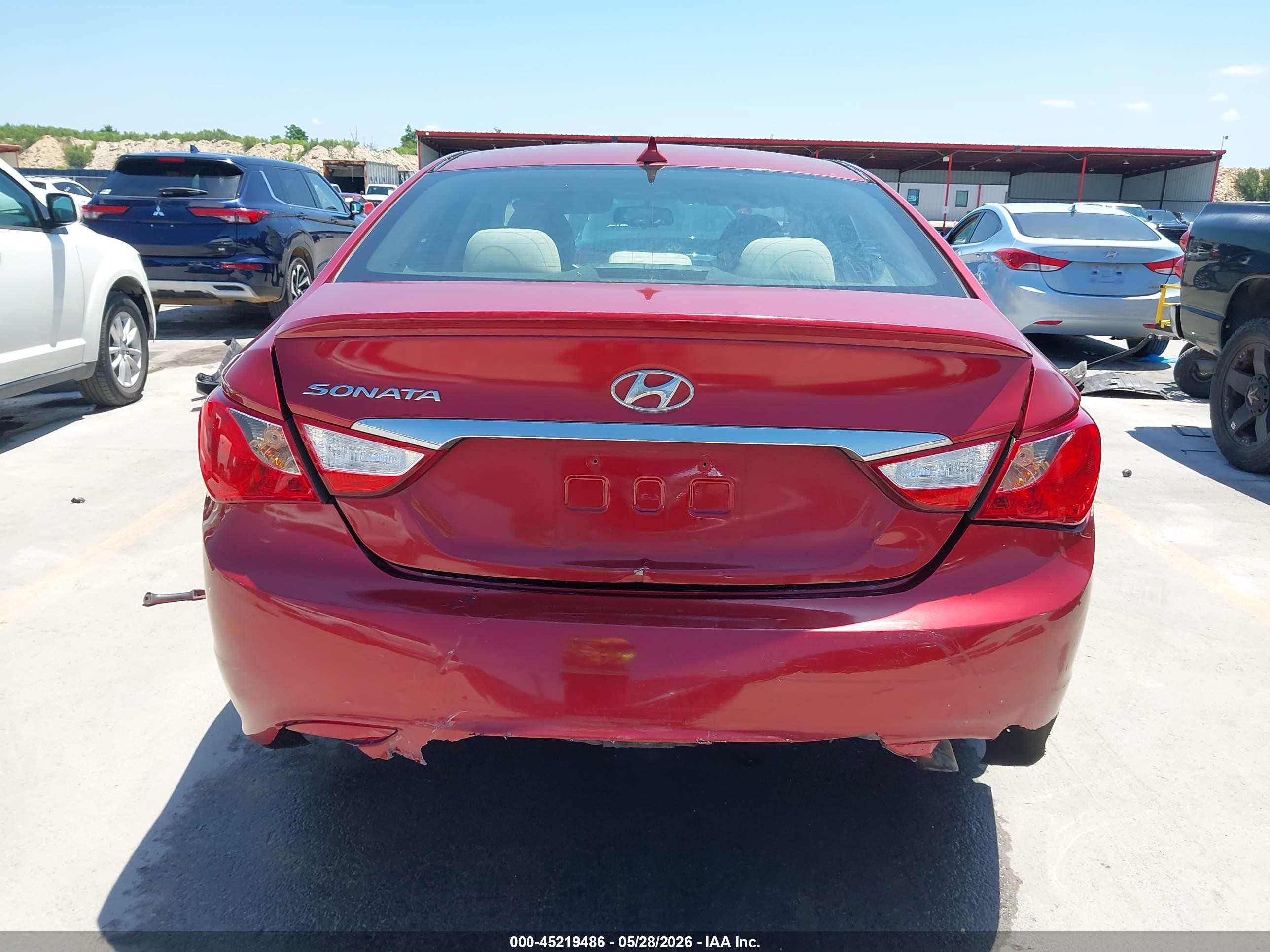 2013 Hyundai Sonata Gls Красный vin: 5NPEB4AC9DH716209
