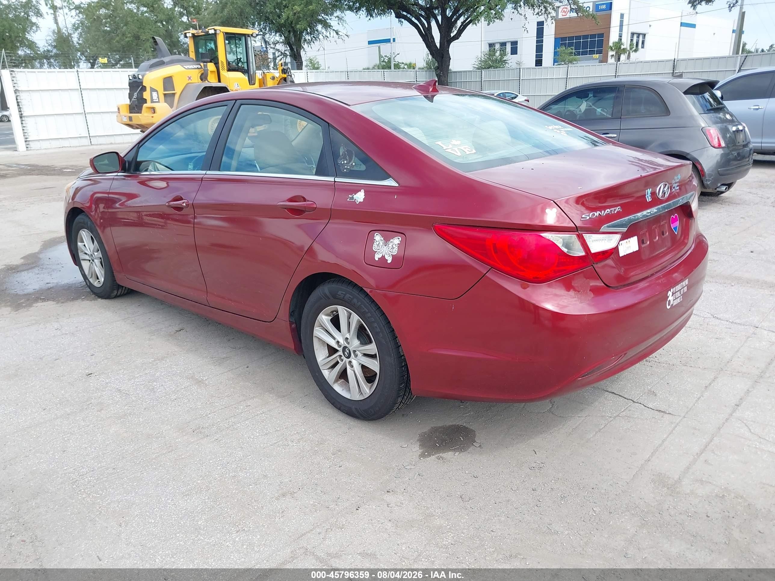 2013 Hyundai Sonata Gls Красный vin: 5NPEB4AC9DH723211