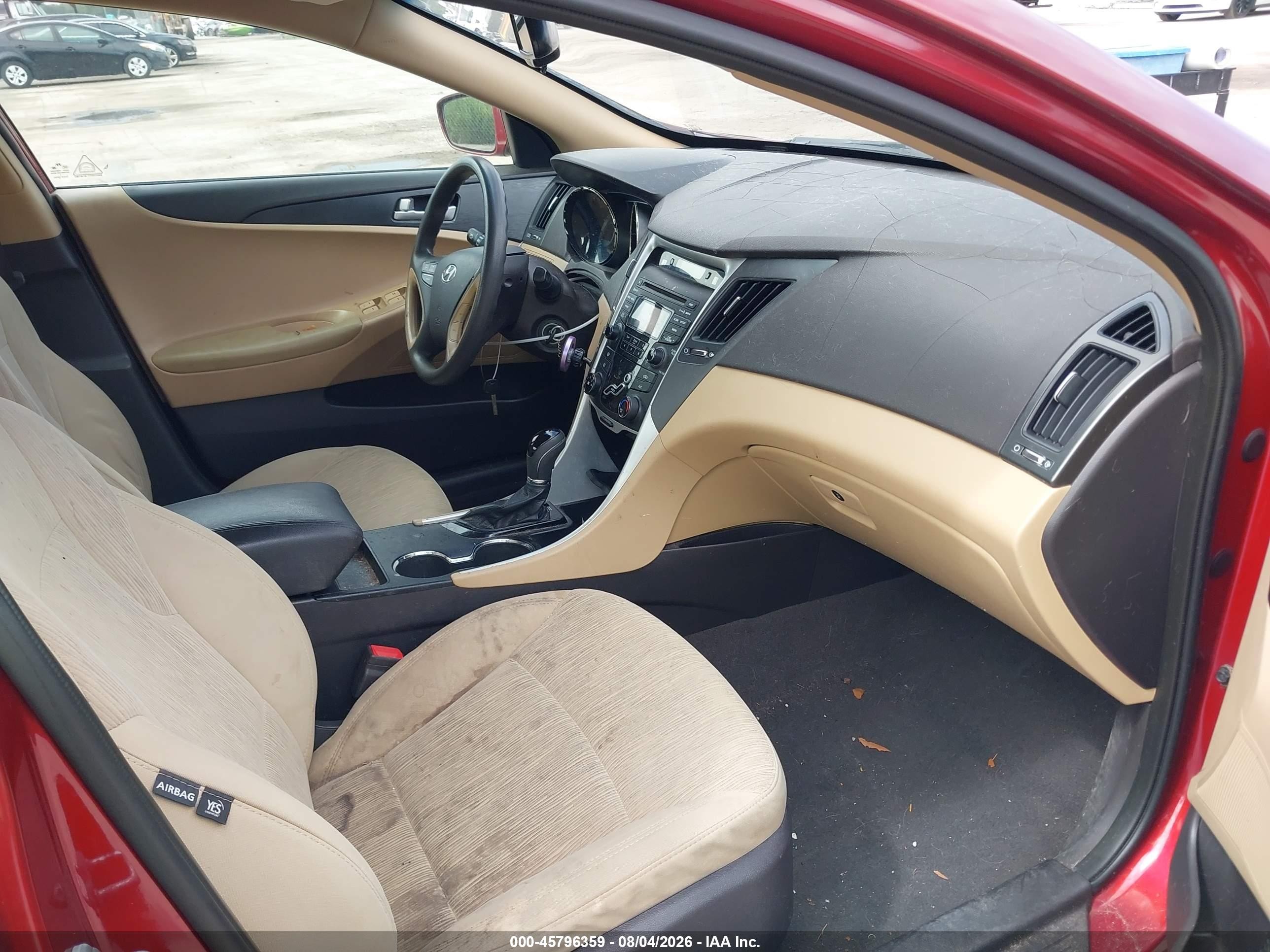 2013 Hyundai Sonata Gls Красный vin: 5NPEB4AC9DH723211