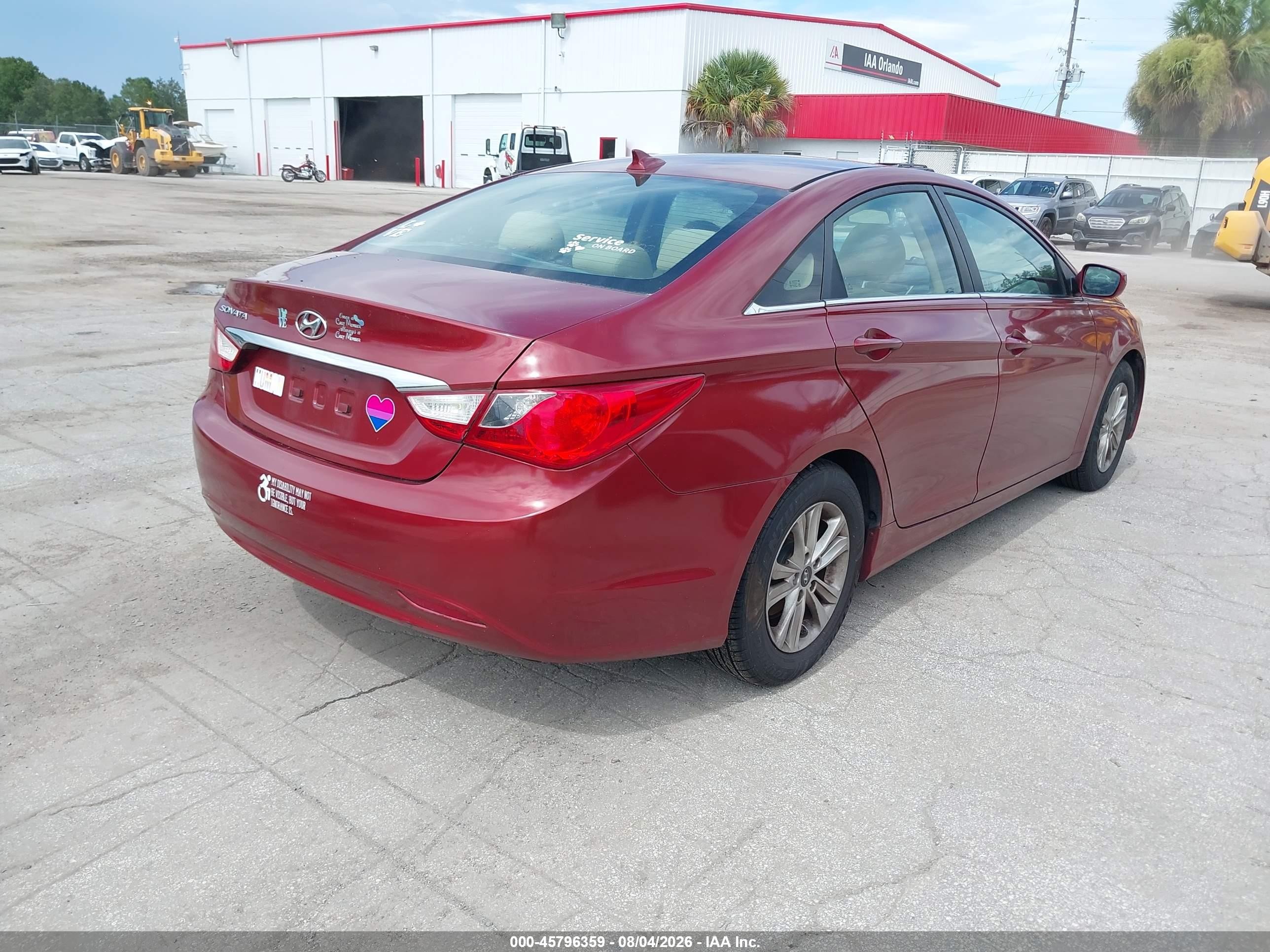 2013 Hyundai Sonata Gls Красный vin: 5NPEB4AC9DH723211