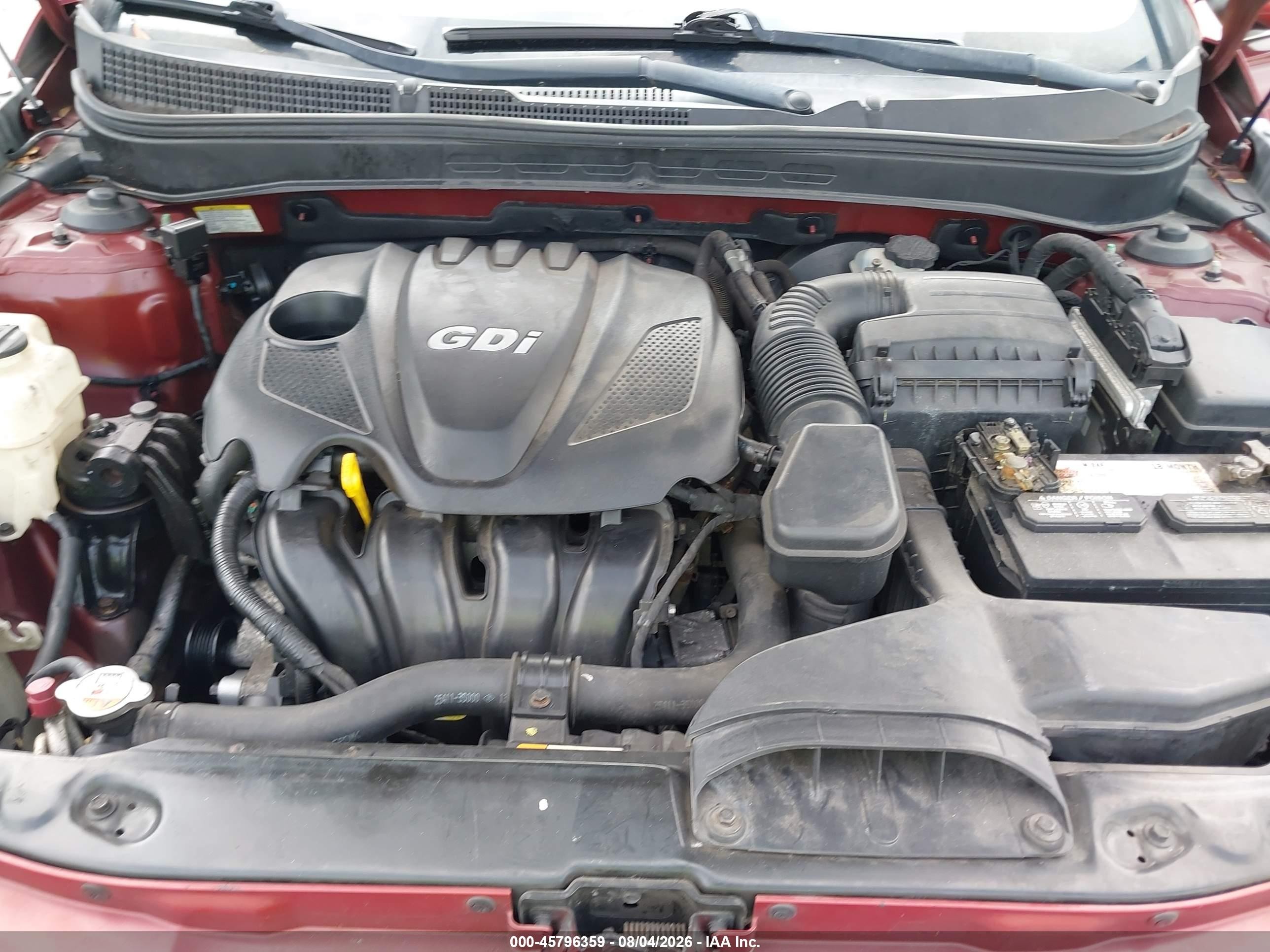 2013 Hyundai Sonata Gls Красный vin: 5NPEB4AC9DH723211