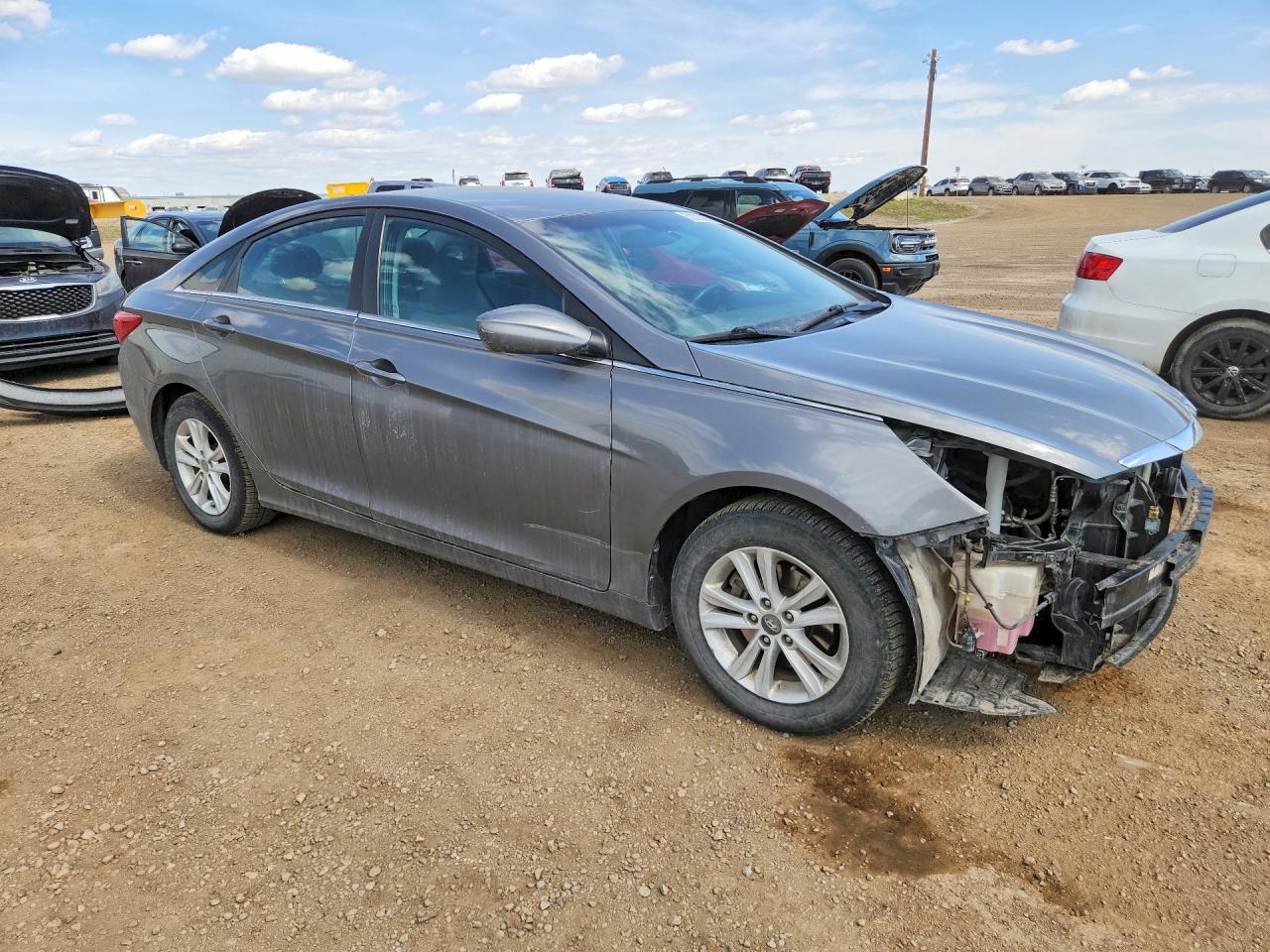 2013 Hyundai Sonata Gls Gray vin: 5NPEB4AC9DH726786