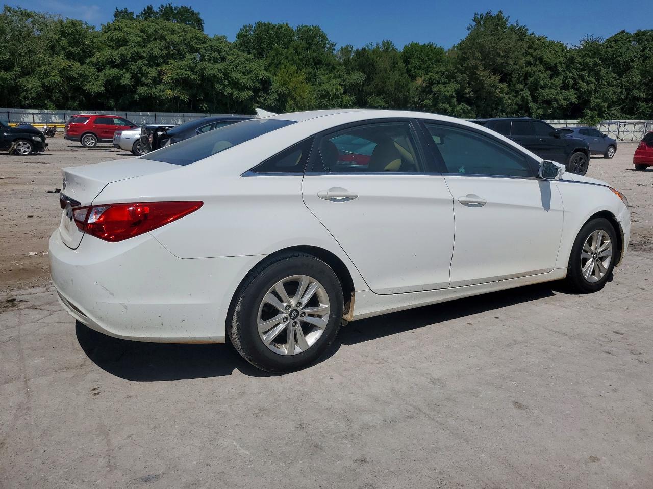 2013 Hyundai Sonata Gls White vin: 5NPEB4AC9DH732880
