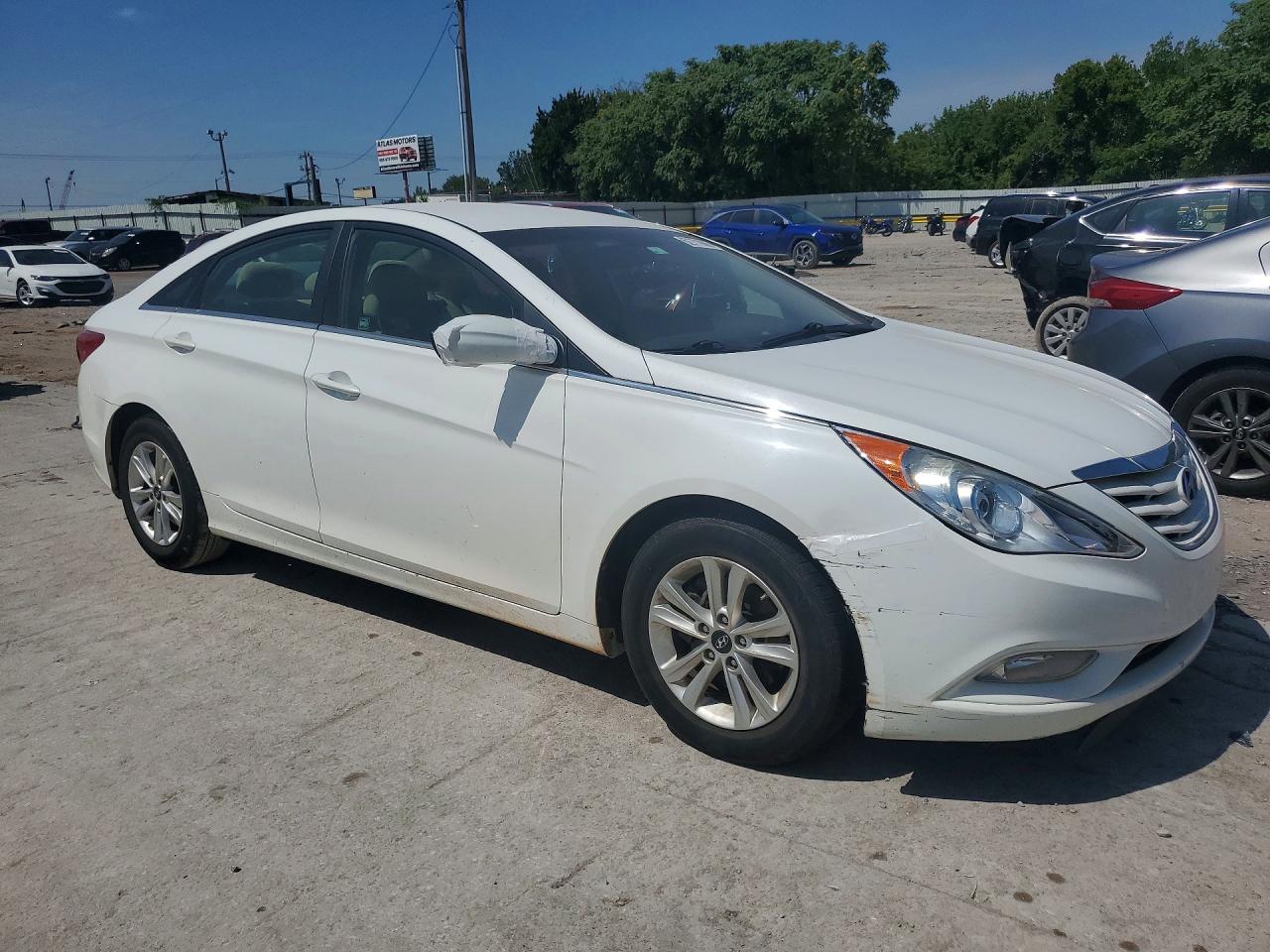 2013 Hyundai Sonata Gls White vin: 5NPEB4AC9DH732880