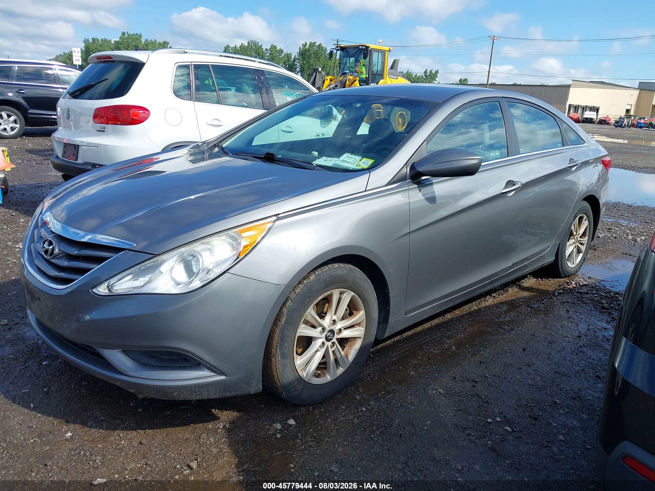 2013 Hyundai Sonata Gls Серый vin: 5NPEB4AC9DH735956