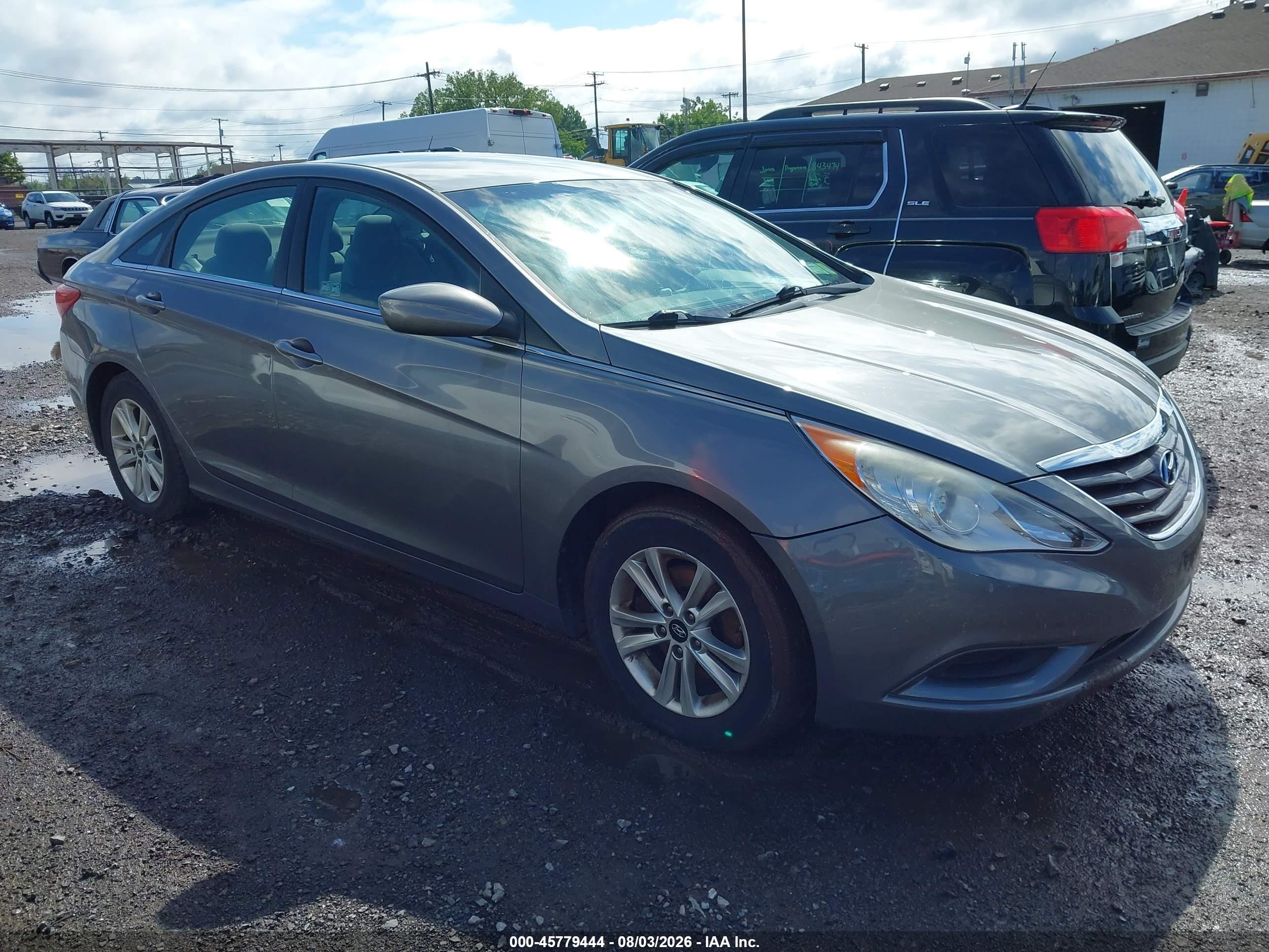 2013 Hyundai Sonata Gls Серый vin: 5NPEB4AC9DH735956