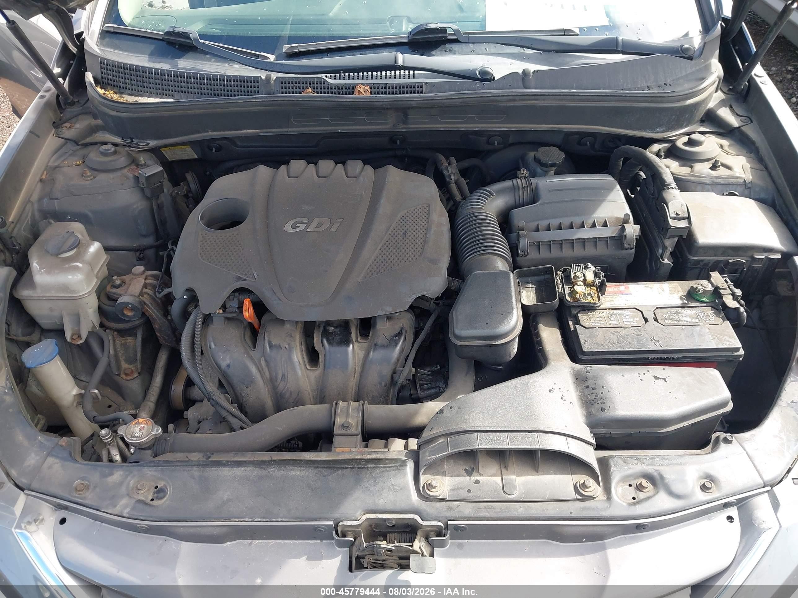 2013 Hyundai Sonata Gls Серый vin: 5NPEB4AC9DH735956